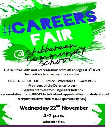 Careers Fair on Wednesday 22nd of November
