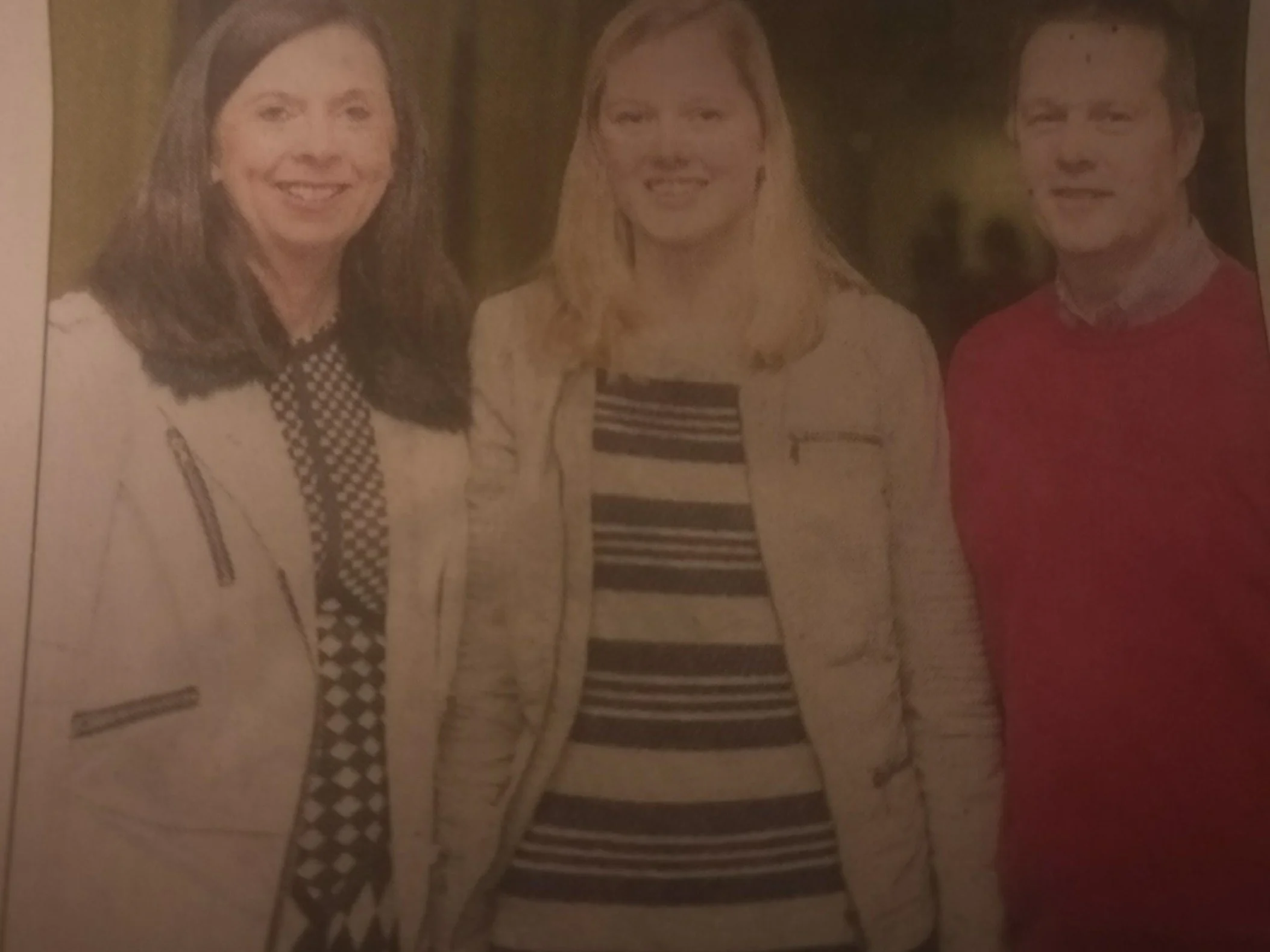 Abbie is studying BEd in education and psychology. Abbie is photographed with her mum and dad Grainne and Jonathon. 