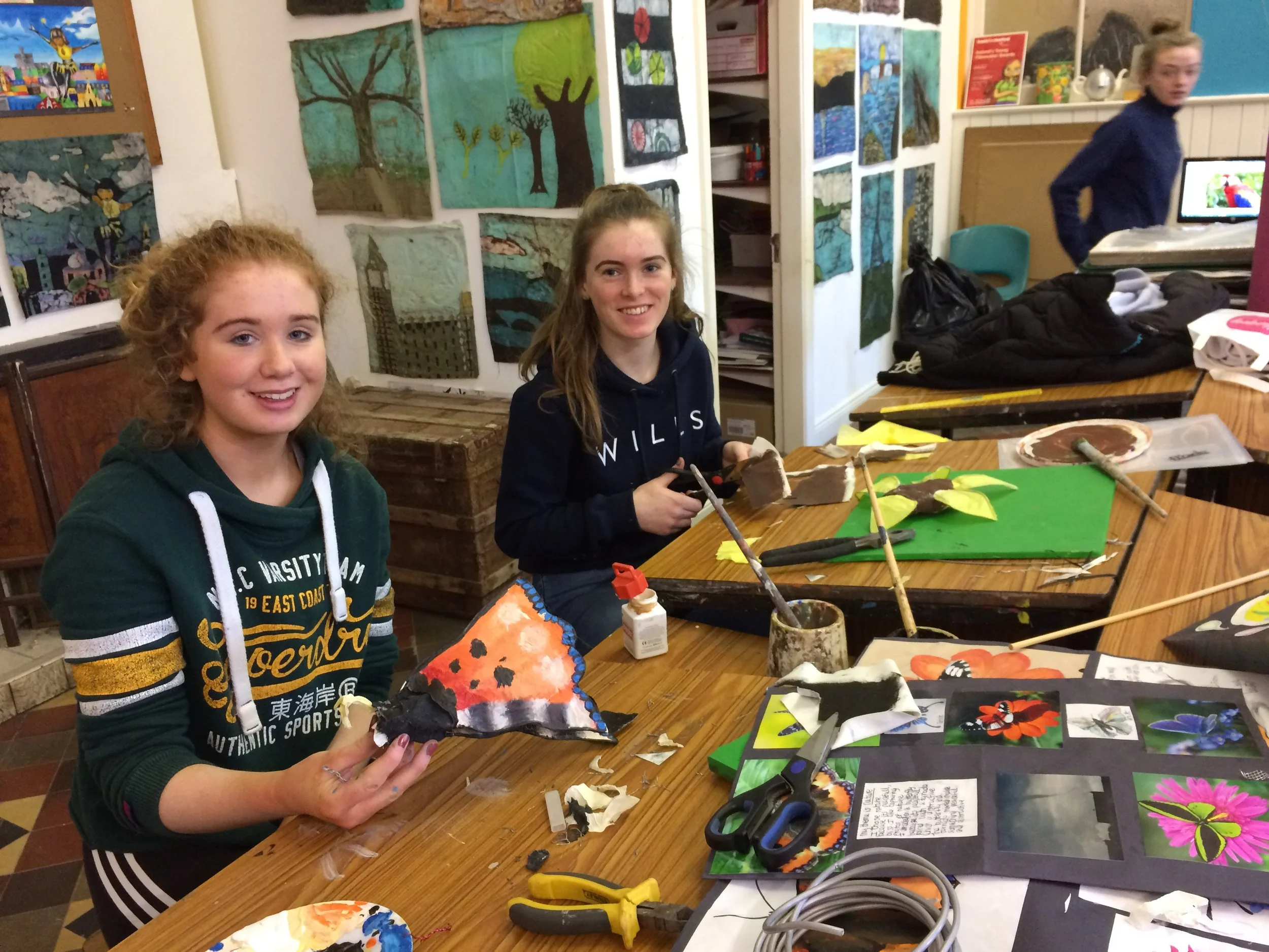 3rd Year Art students completing their Sculpture work!