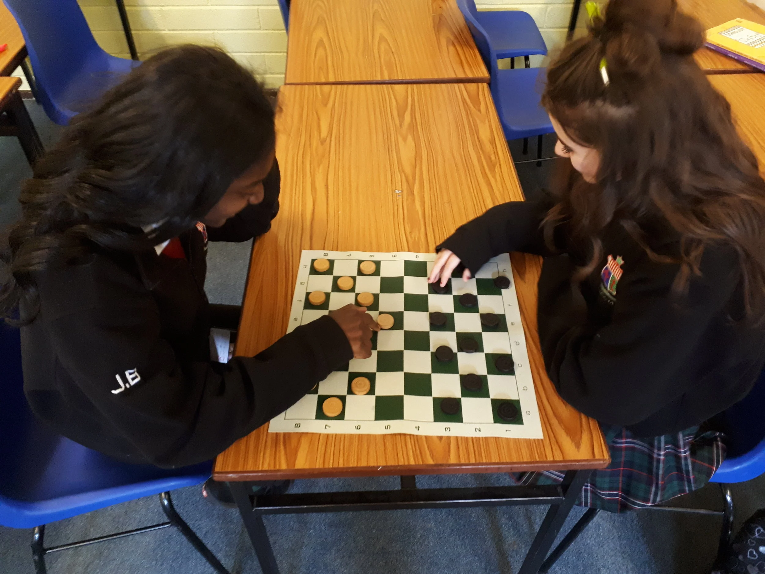 Chess and Draughts every Friday at Lunch time. Room 10