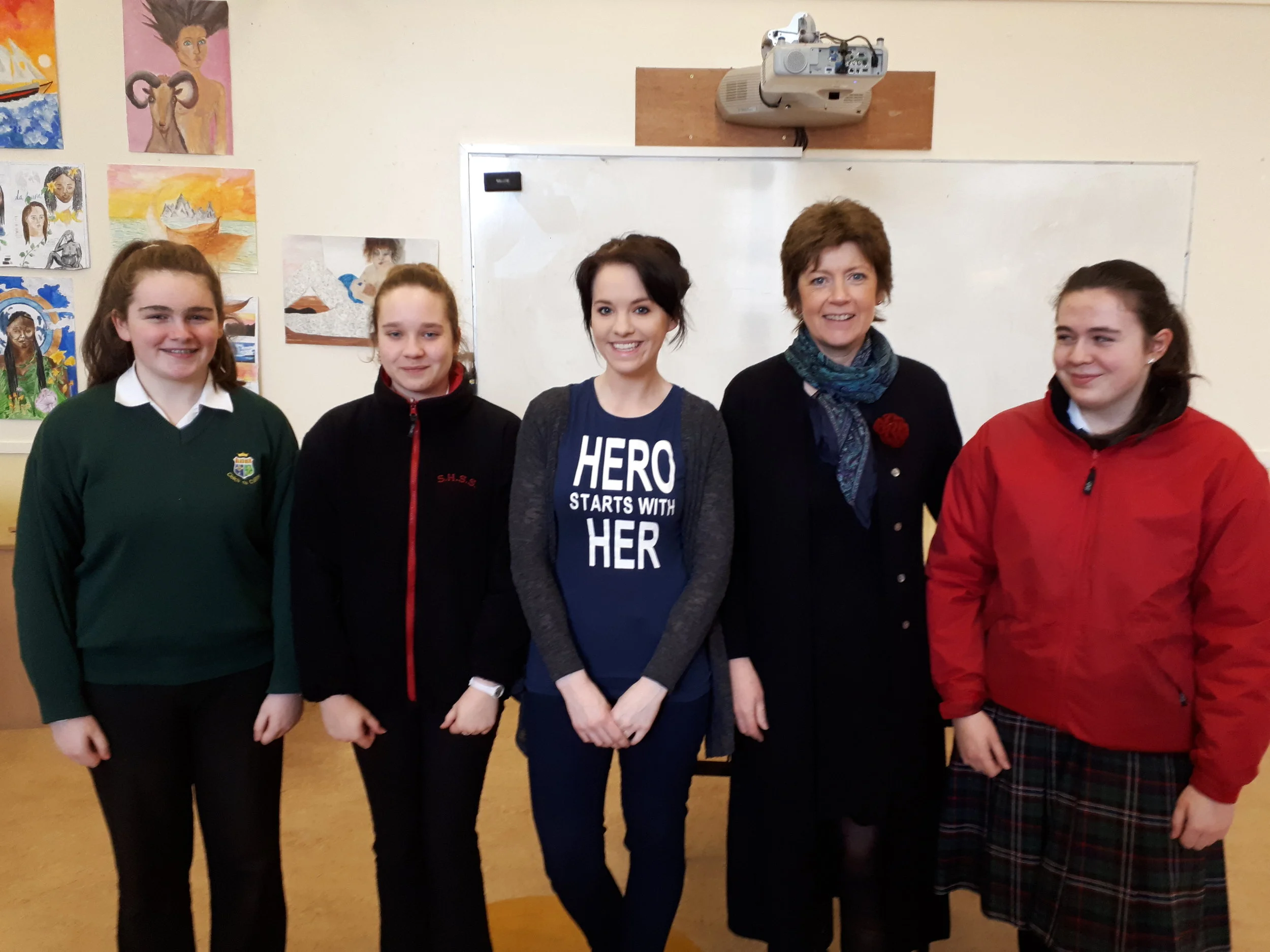 "Hero Starts with Her" Workshop at Sacred Heart for 2nd and 3rd Years