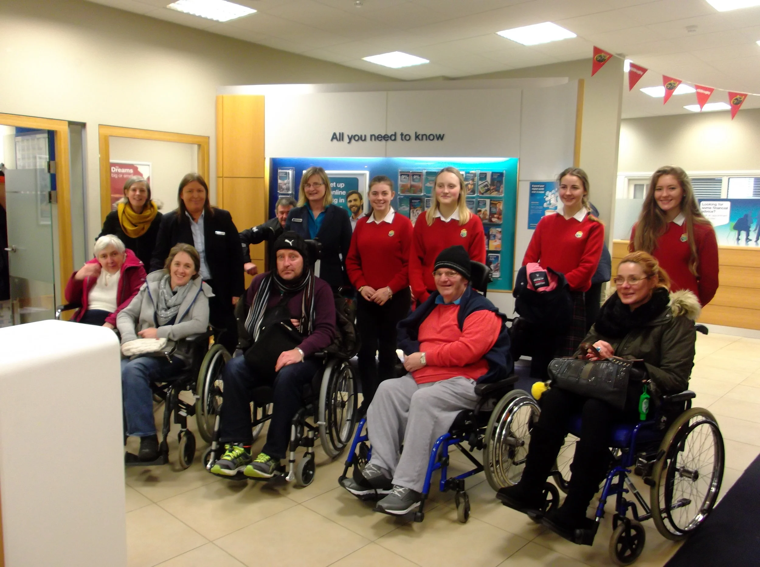 TY Students join forces with The Irish Wheelchair Association