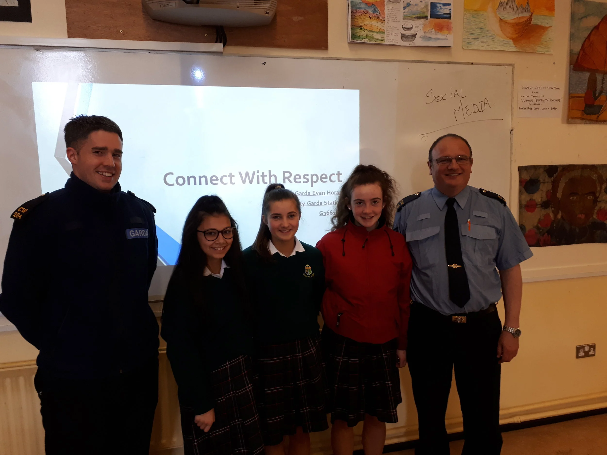 Local Gardaí presentation to 1st year students