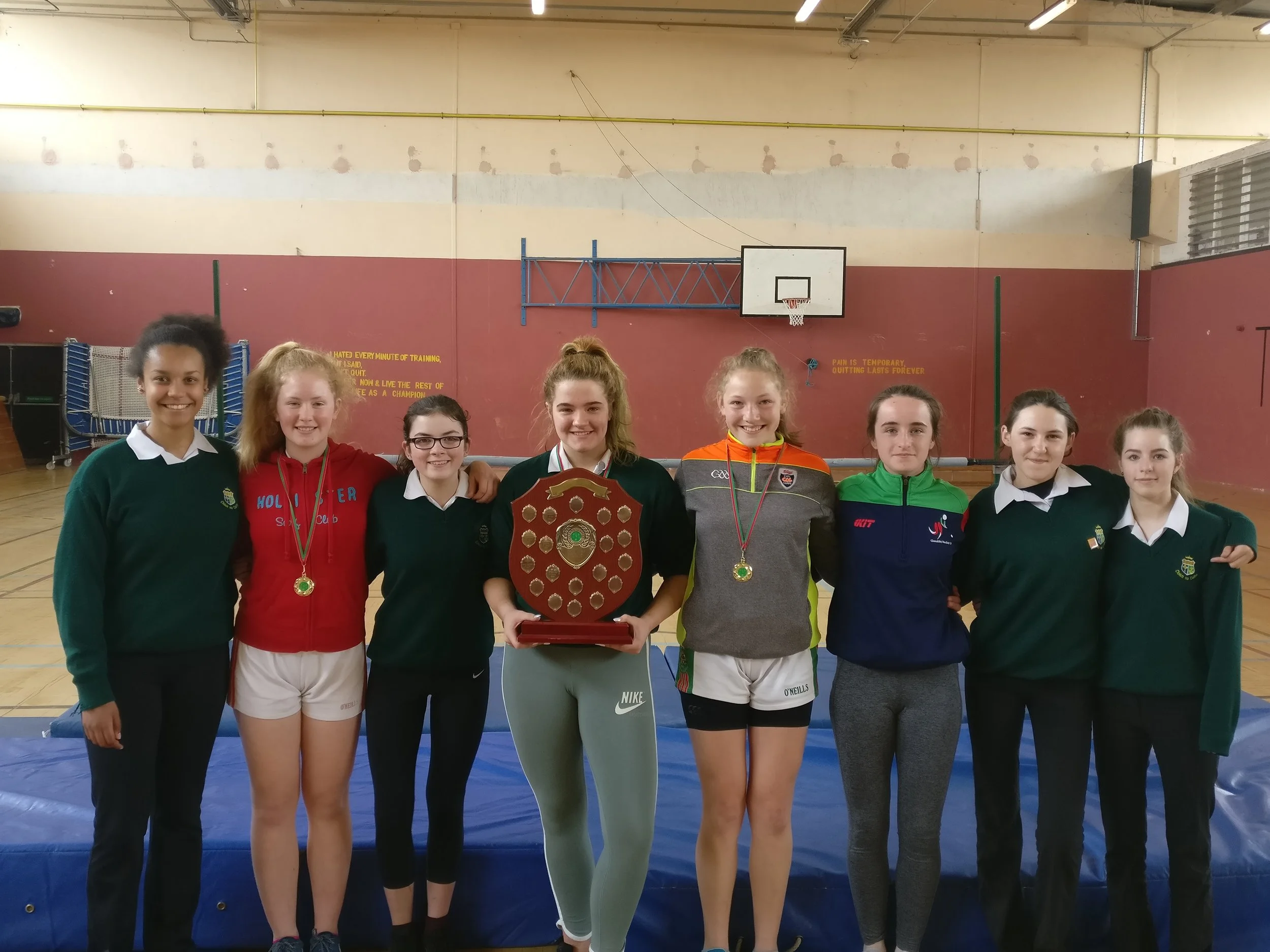 Student who reached the final. Missing from the photo, Priscella Boahen & Elaine Calnan