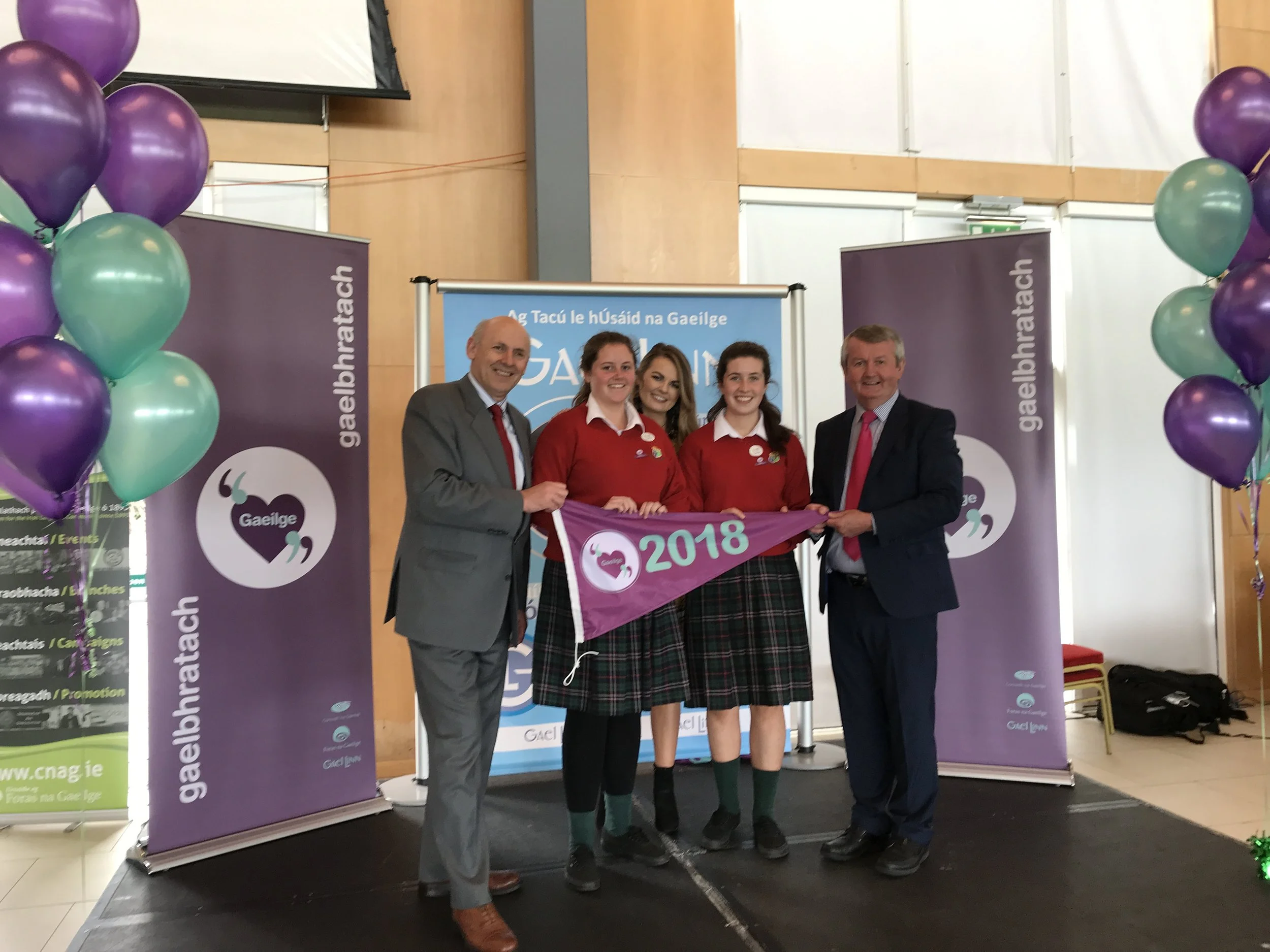 Sacred Heart Awarded "Ghealbhratach" for excellence in Irish