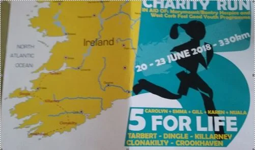 Welcome the "5 for Life" run into Clonakilty!