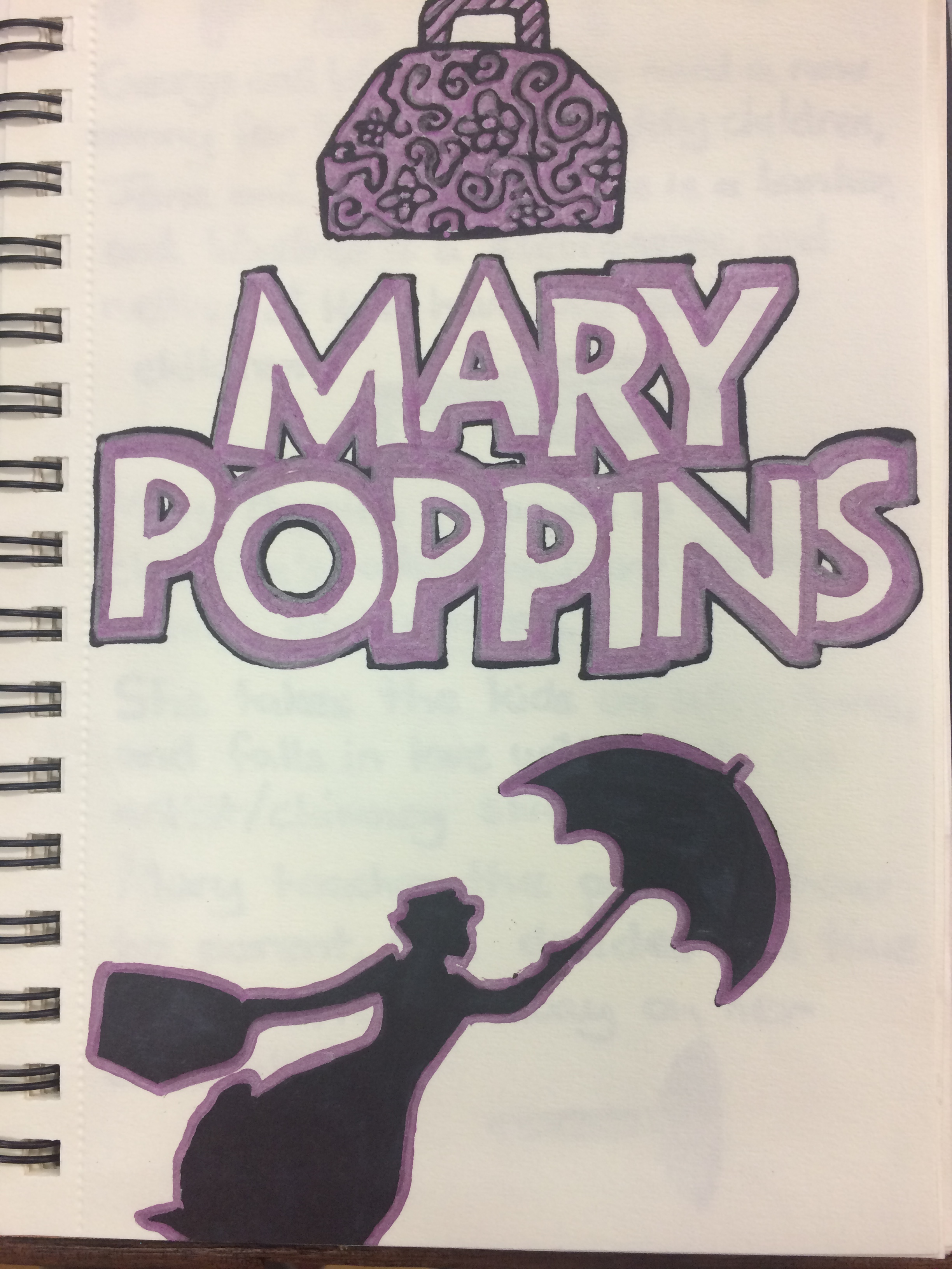 Transition Year Students working on the Stage Sets for Mary Poppins