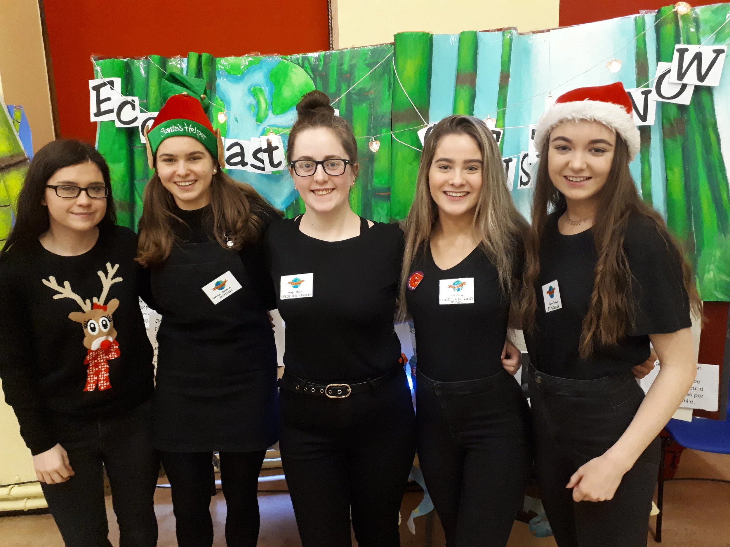 TY students at Christmas Trade Fair
