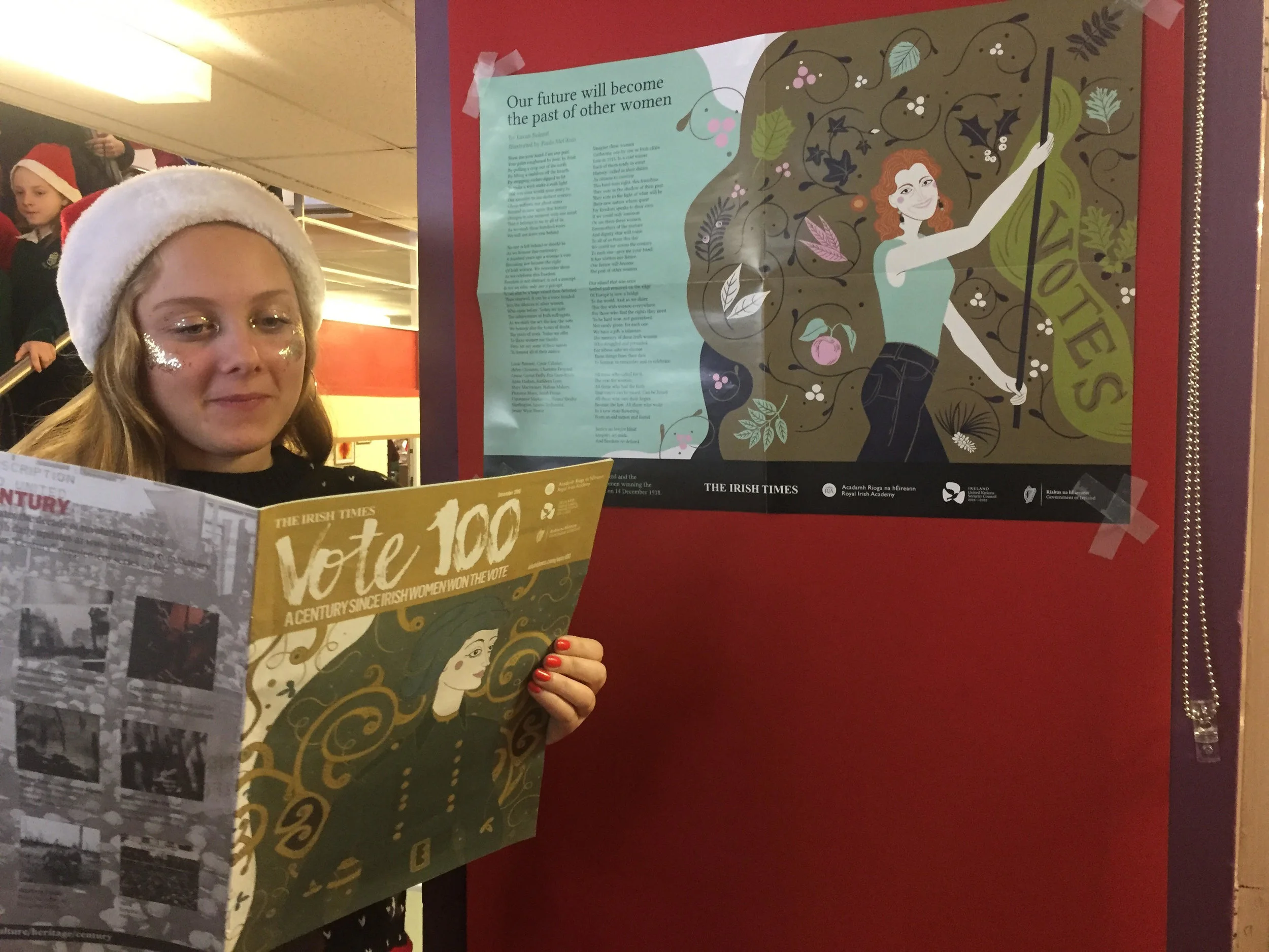 SACRED HEART  MARK THE ANNIVERSARY OF THE RIGHT TO VOTE FOR IRISH WOMEN 