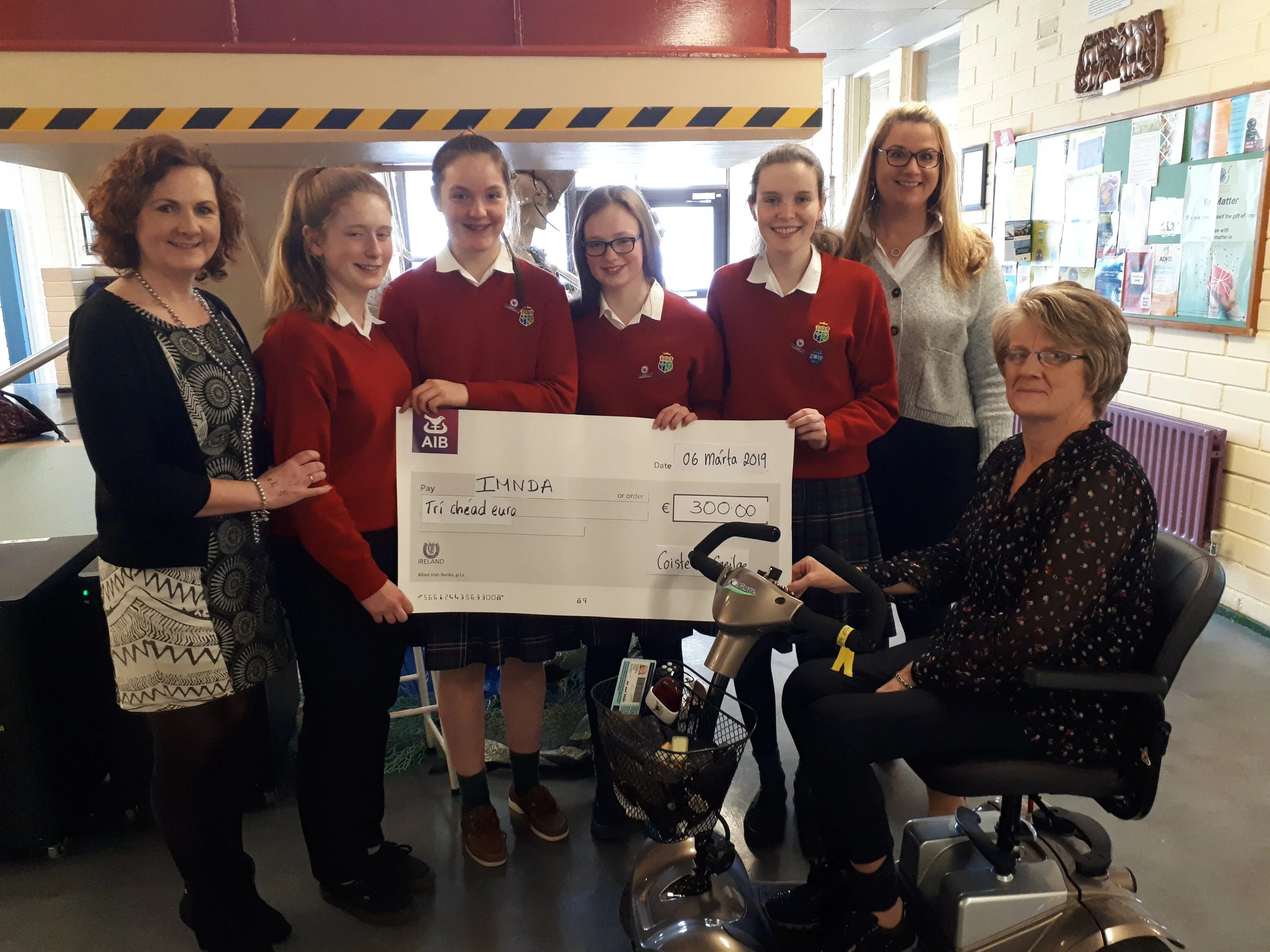 Coiste na Gaeilge raise funds   for Irish Motor Neurone Disease Association in Sacred Heart