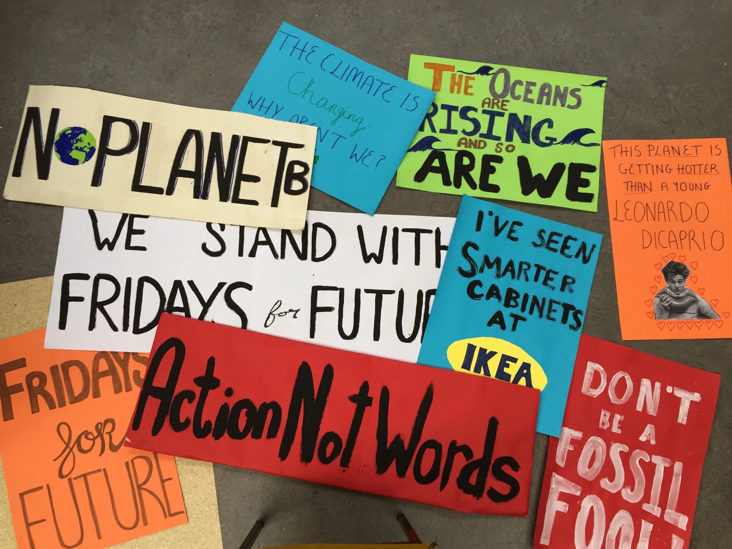 Sacred Heart Students Prepare for Climate Change Protest