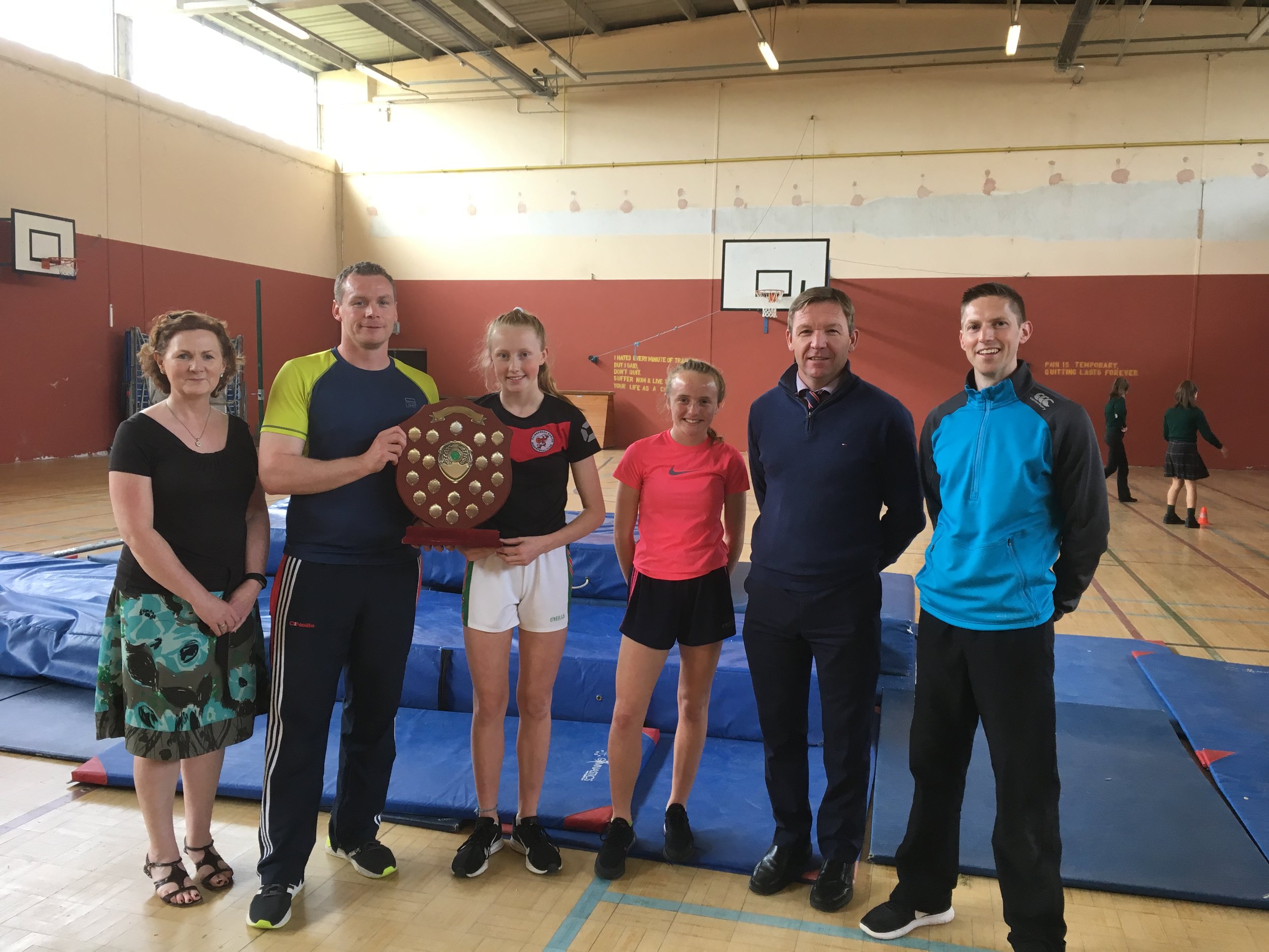 High Jump competition in school Gym