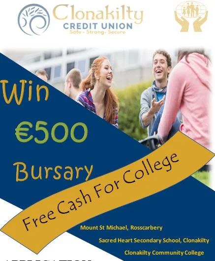€500 Credit Union Bursary for Sacred Heart Secondary School Leaving Certificate Students