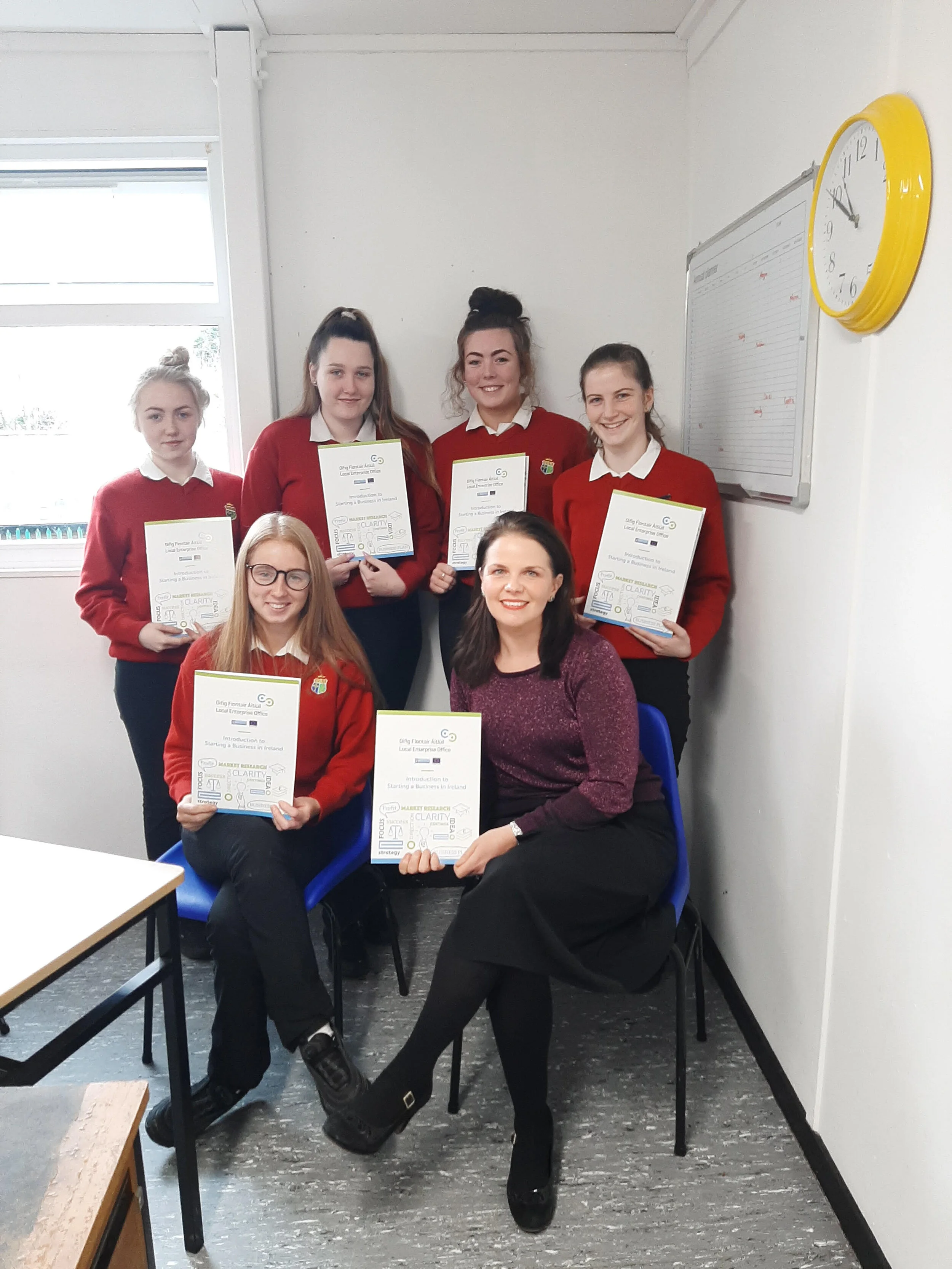 Applied students receive presentation from Clonakilty Enterprise Board.