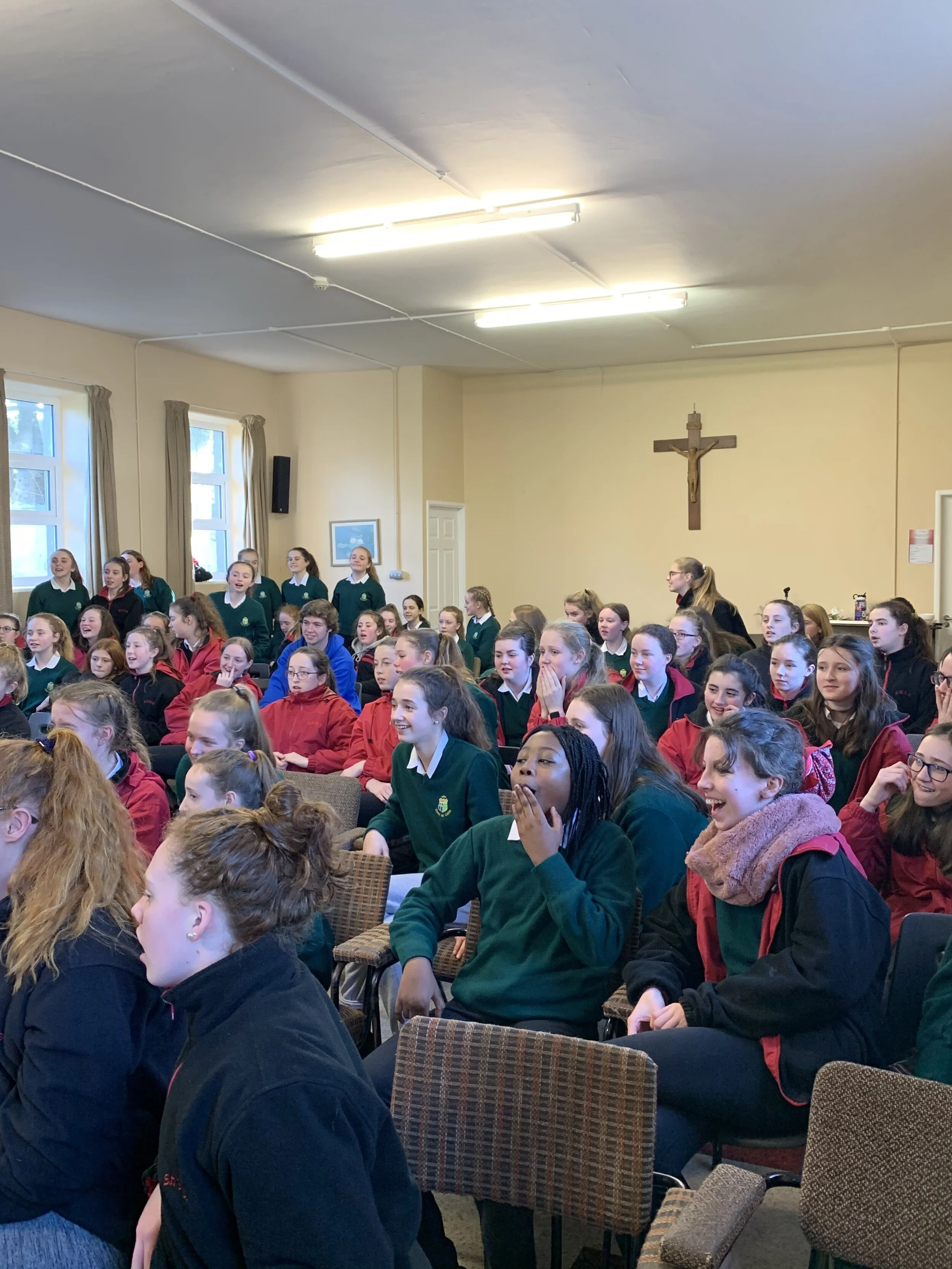 1st year students enjoy retreat day!