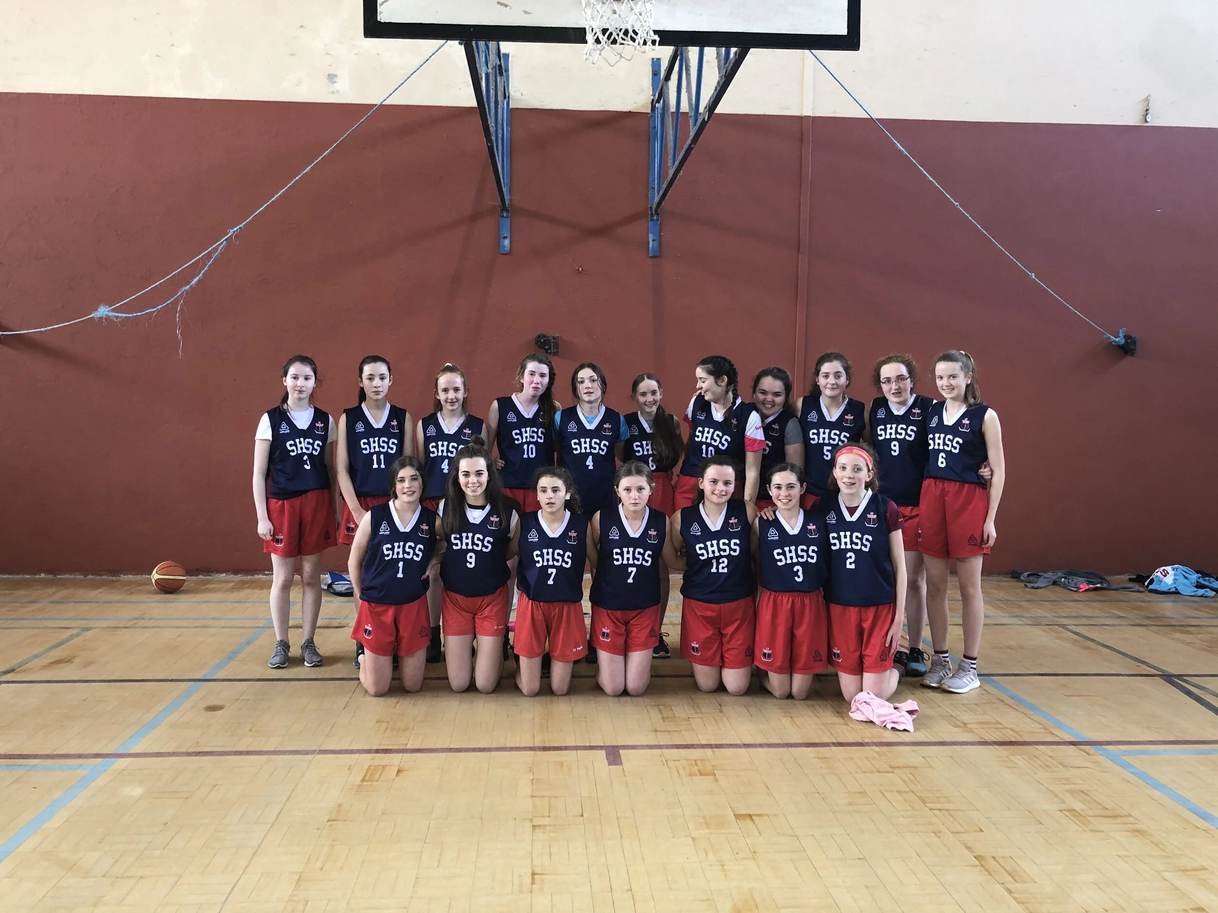 1st and 2nd year Basketball teams in acrion against Glanmire C.C