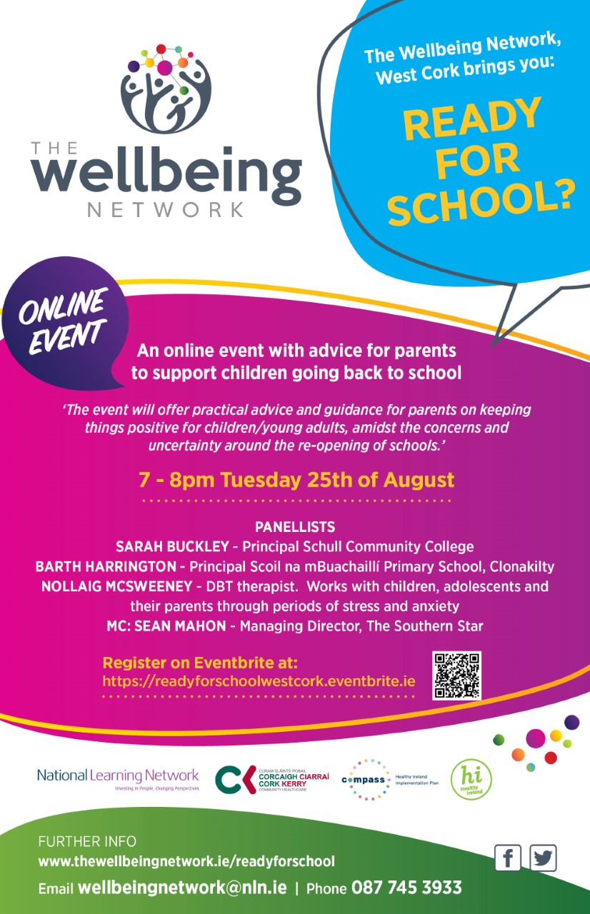 The Wellbeing  Network West Cork : Free Online Event 
