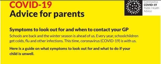 Covid 19 information for Parents