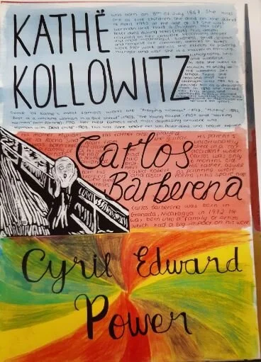 Art work from Transition Year students on display