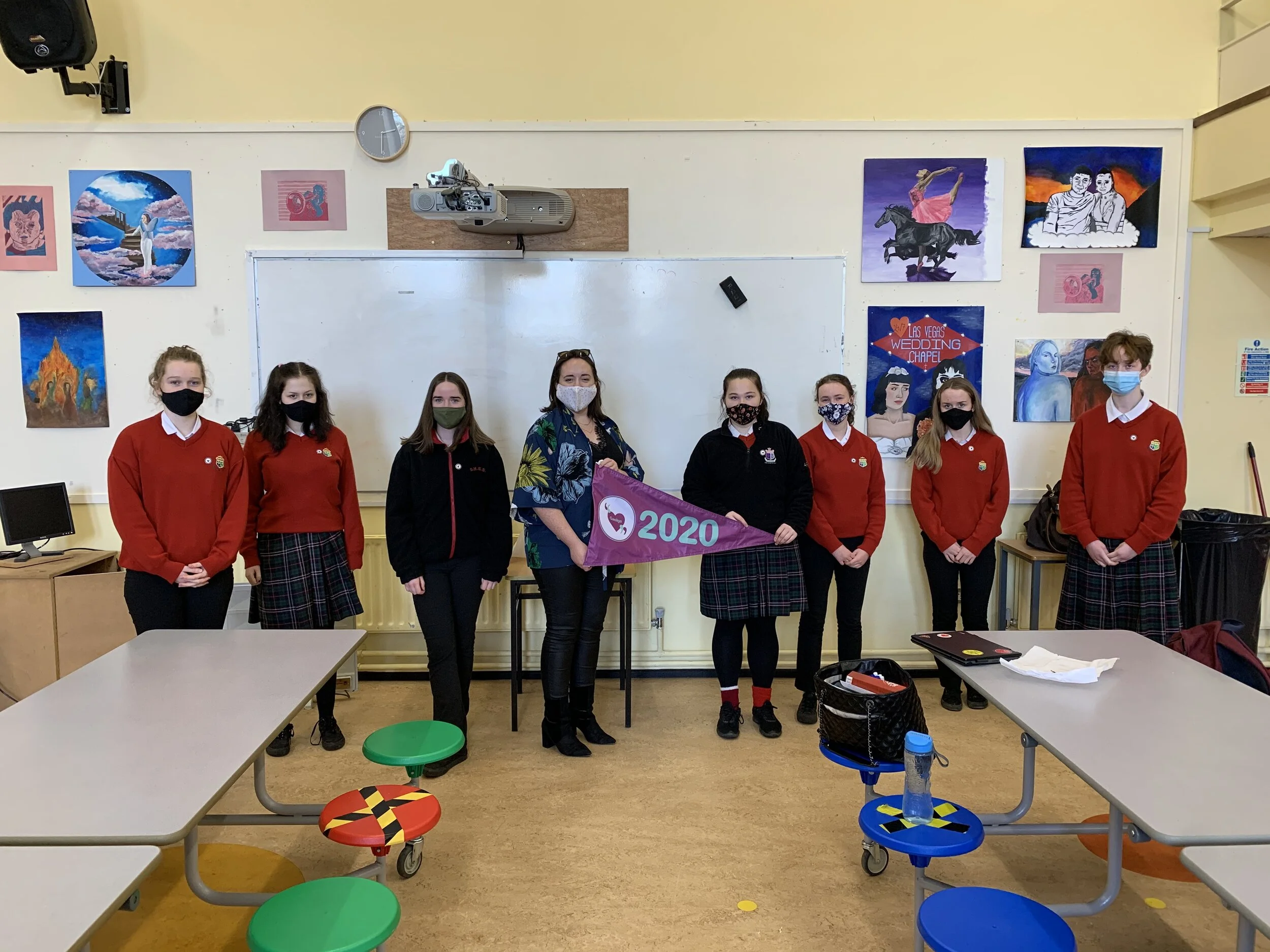 Ghaelbhratach Visit for Coiste na Gaeilge!