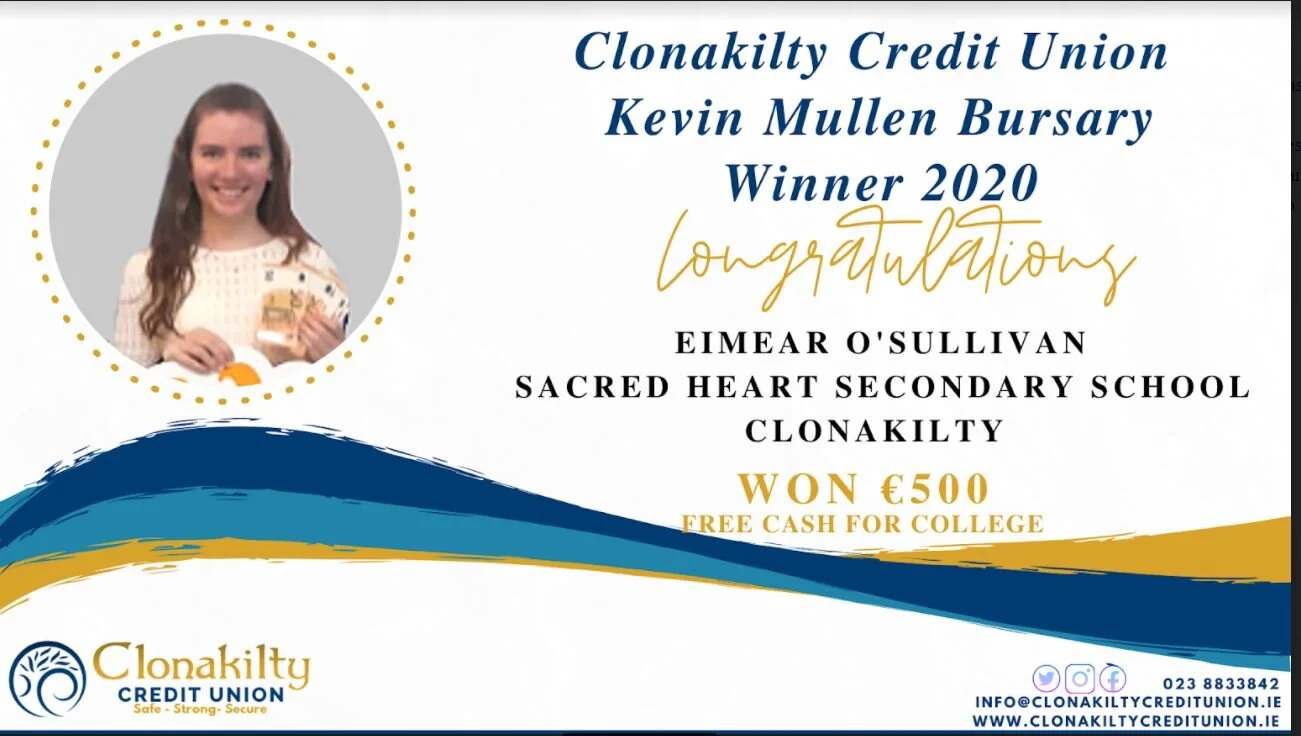 Credit Union Kevin Mullen Bursary Winner