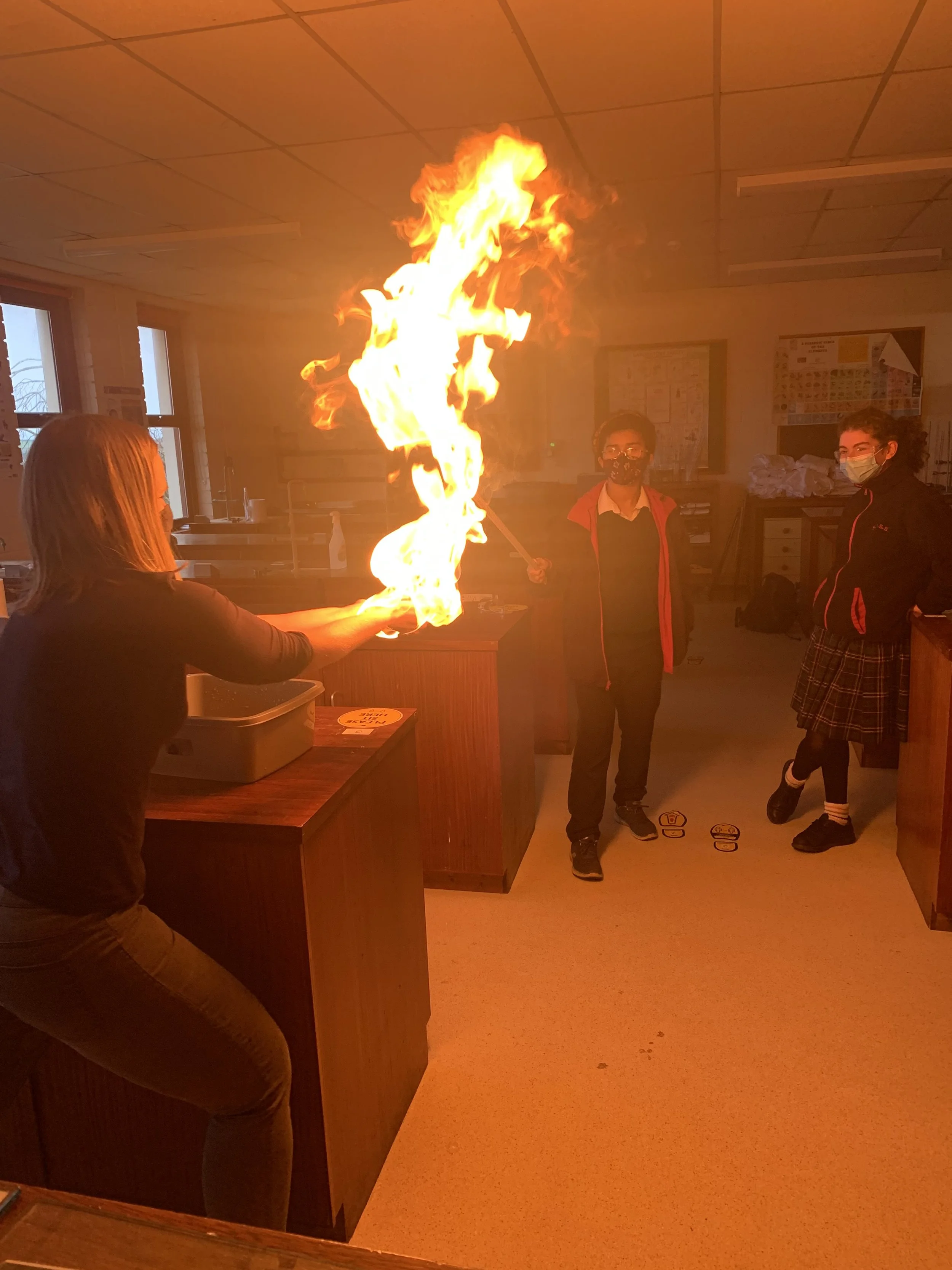 Science Club On Fire!