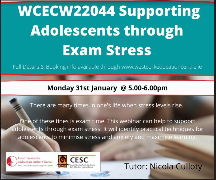 Course on  Supporting Adolescents through Exam Stress 