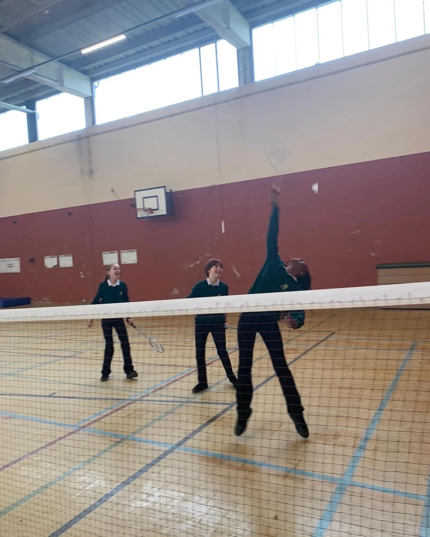Lunchtime Badminton in the Gym