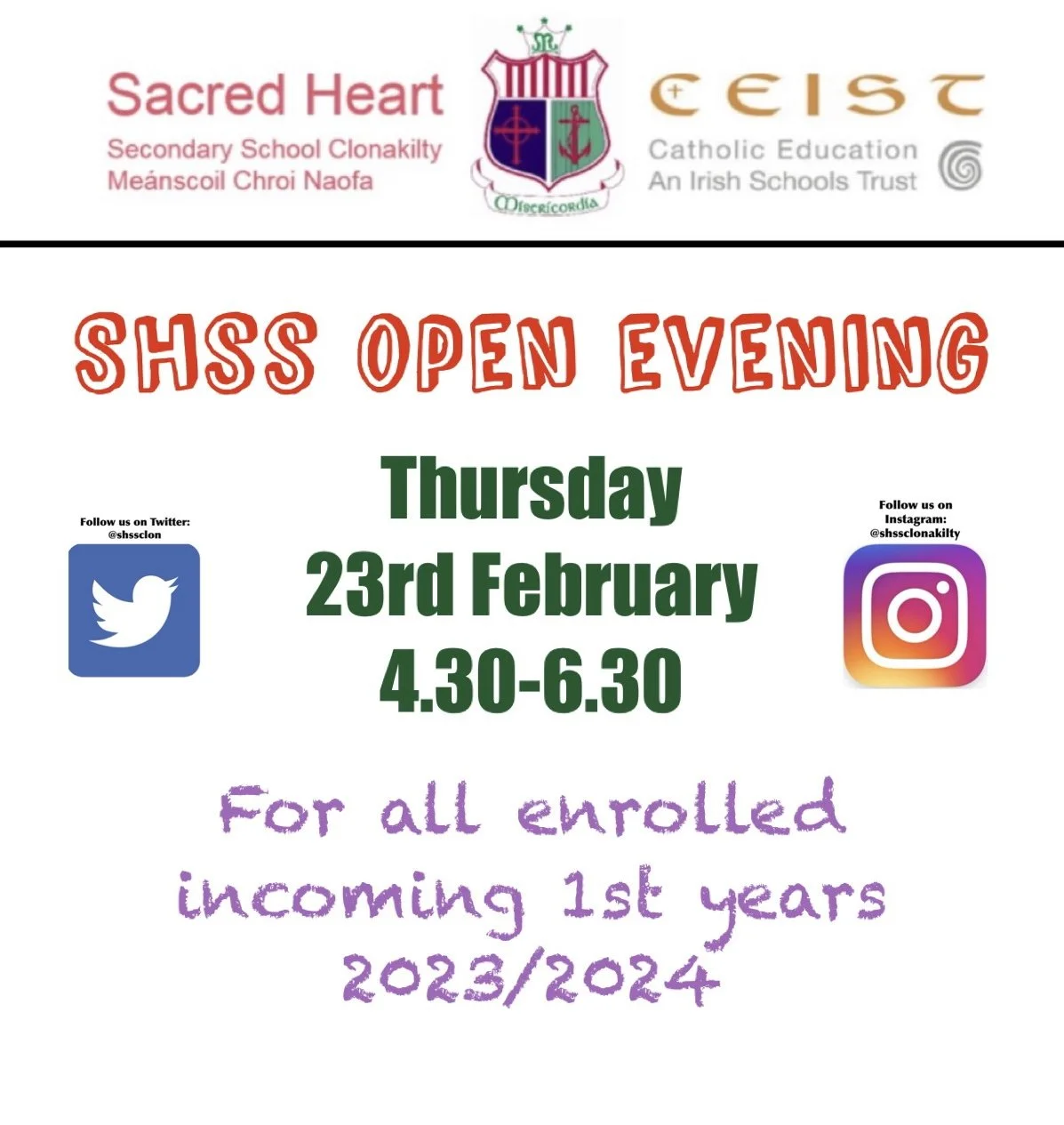 SHSS Open Evening 2023