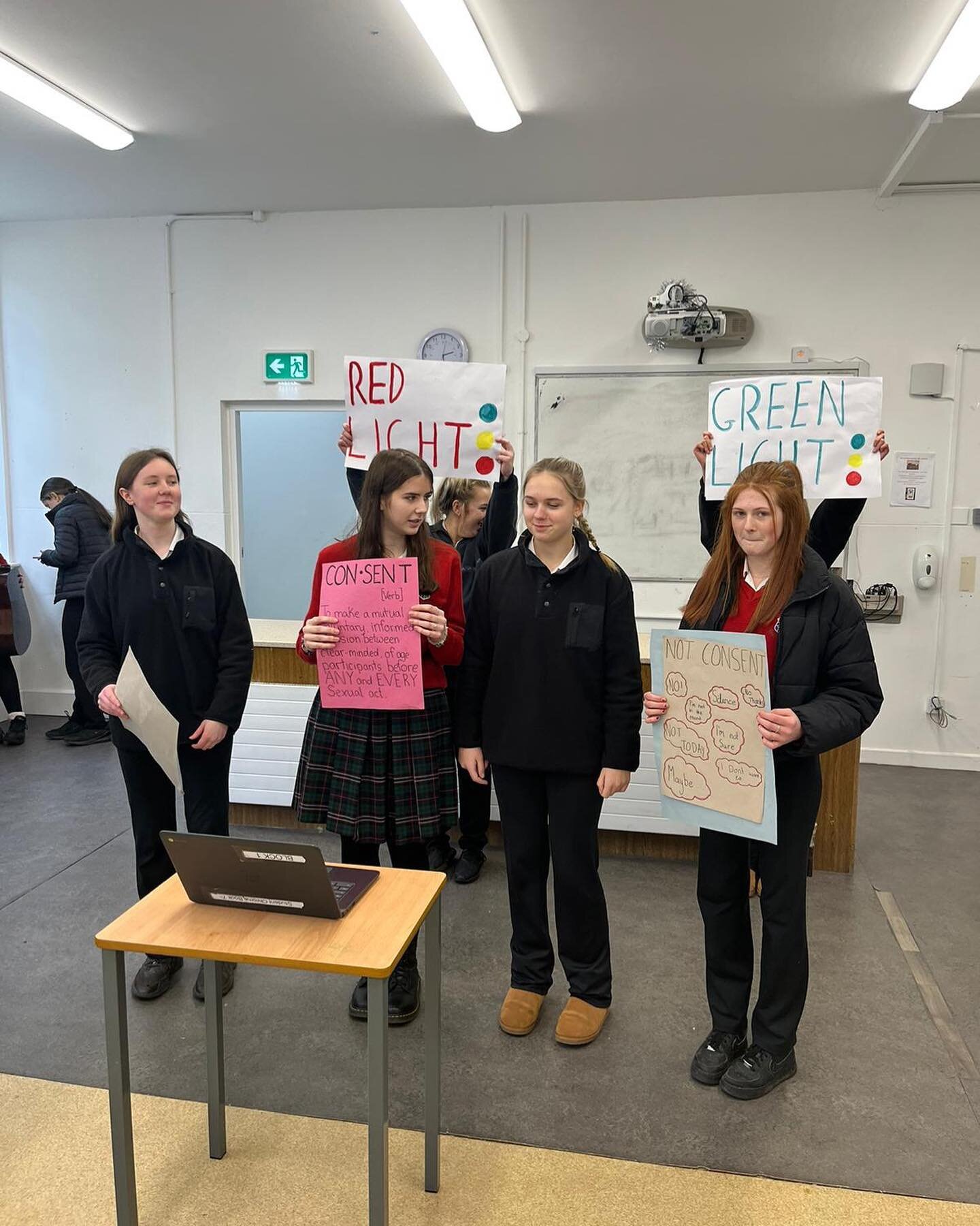 Ms O&rsquo;Regan&rsquo;s Transition Year YSI class practising today ahead of the regional finals in Cork City Hall. Best of luck to the 3 groups: @redlightgreenlight.ysi @changemakersysi @hergame.ysi