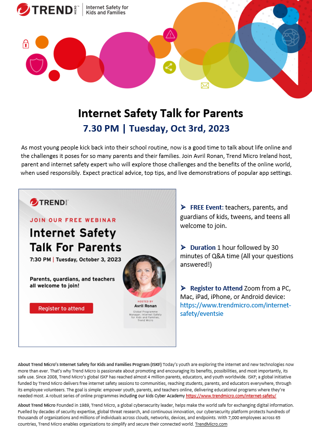 Internet Safety Webinar
