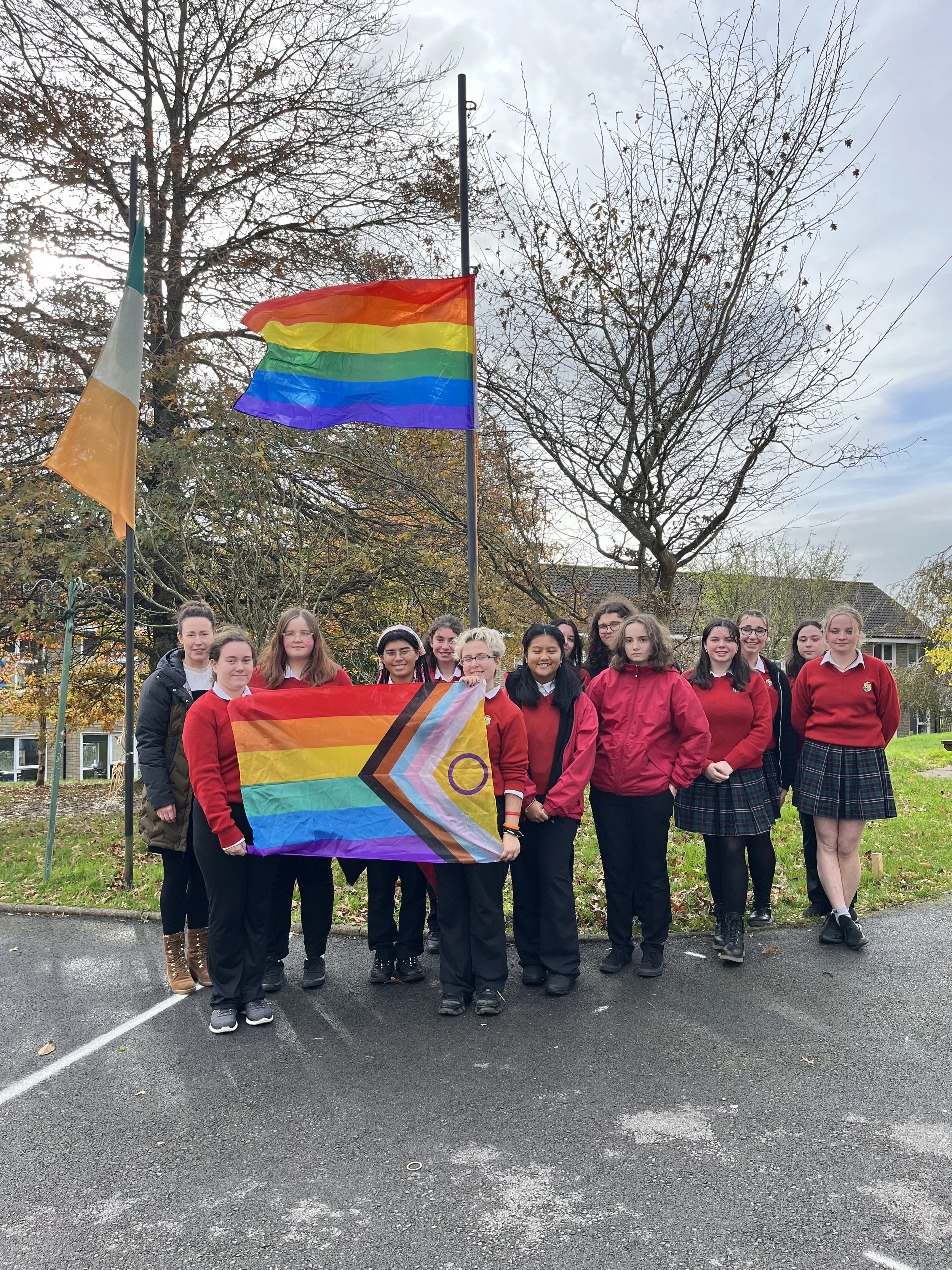 Stand Up Week - Raising the flag &amp; the Rainbow Tunnel 