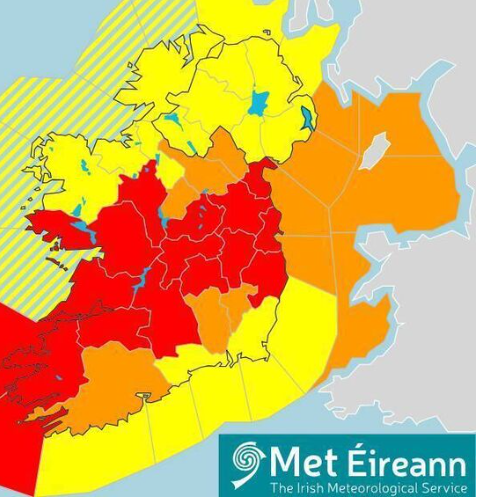 Delayed start to School on Monday 13th of November due to weather warning.