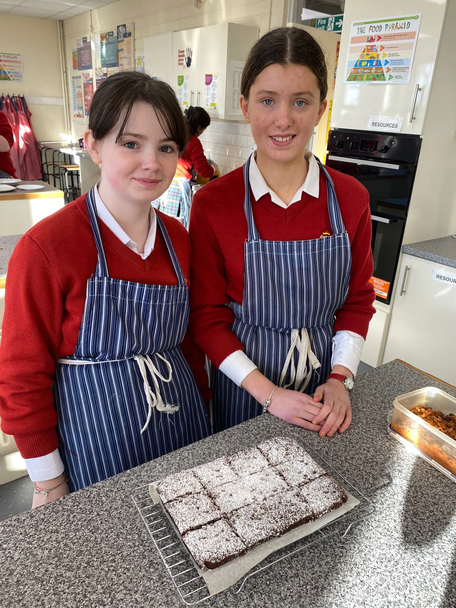 Burritos and brownies for TY Home Ec students! 