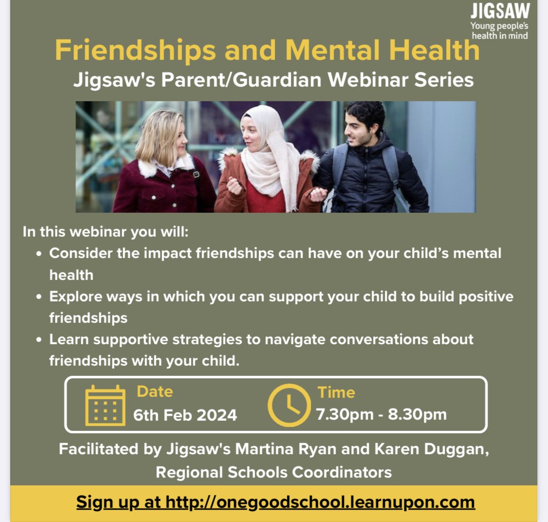 One Good School 'Friendships and Mental health'