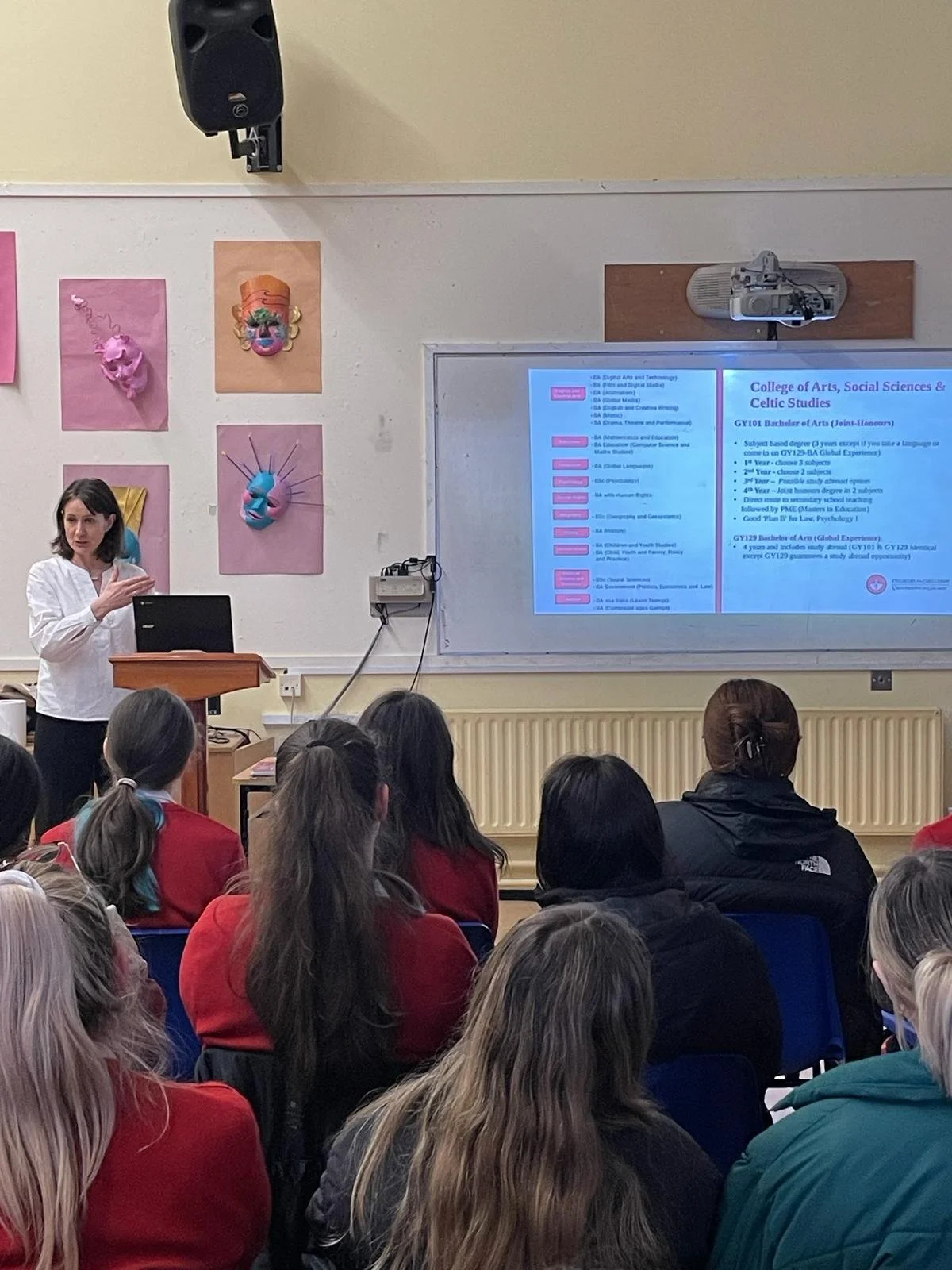 NUIG representative speaks to 5th &amp; 6th year students