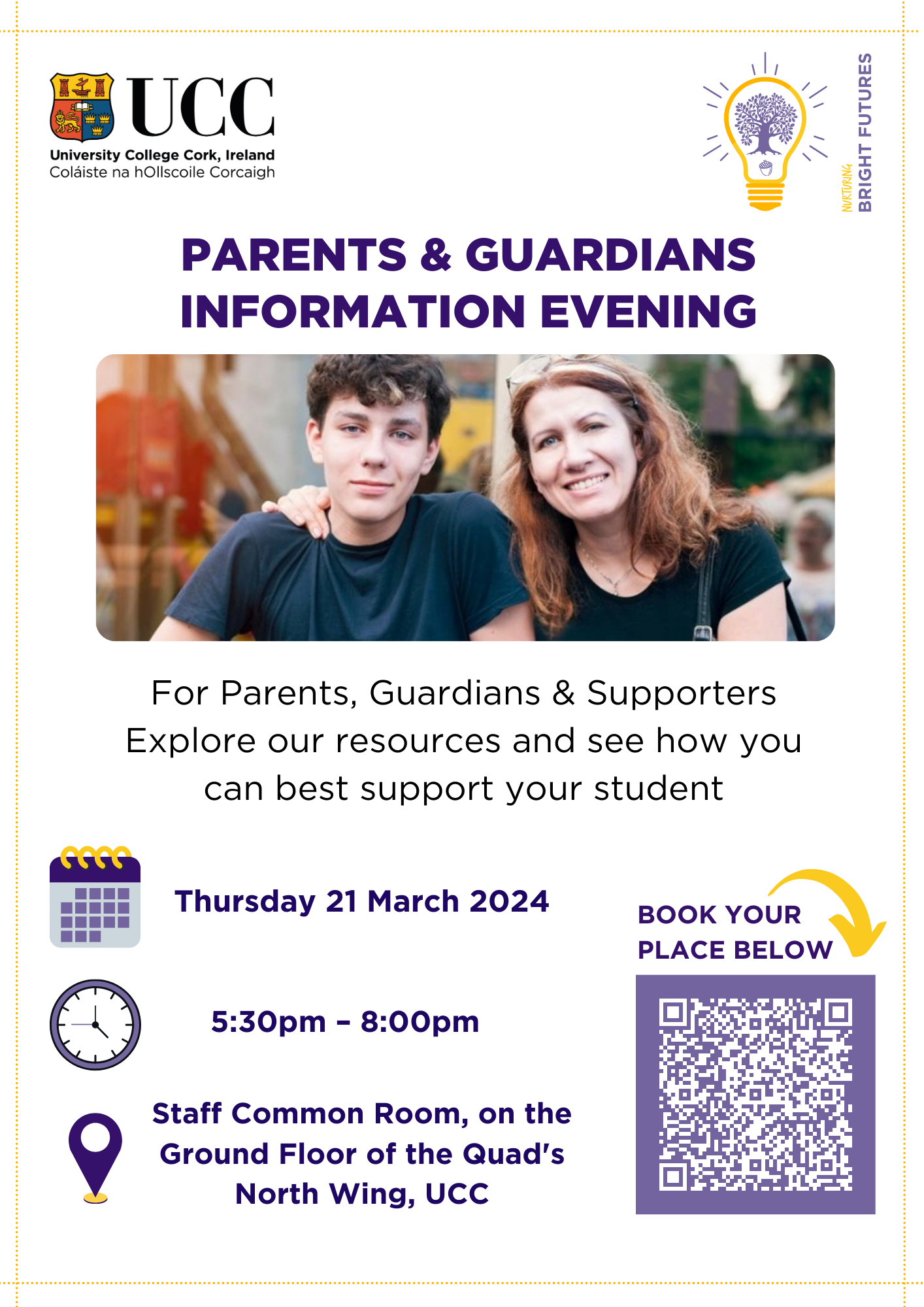 UCC Parent and Guardian Information Evening 
