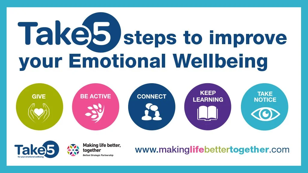 Take 5 : Steps to Improve your Mental Wellbeing 