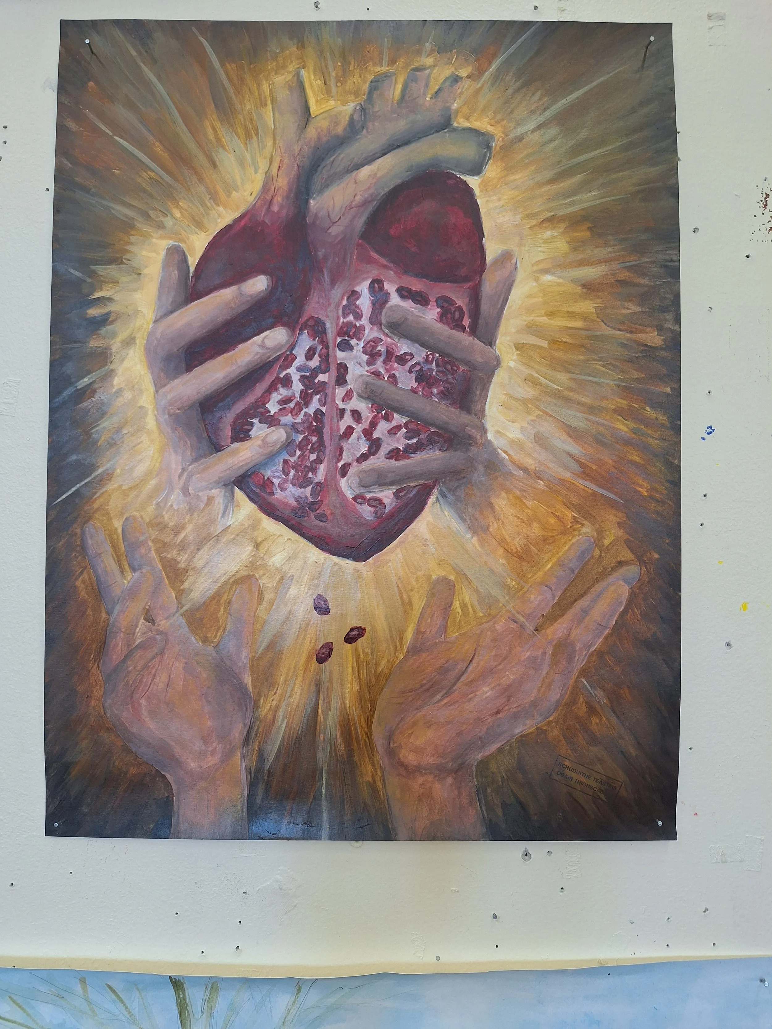SHSS student Art Work Gallery display in the GPR