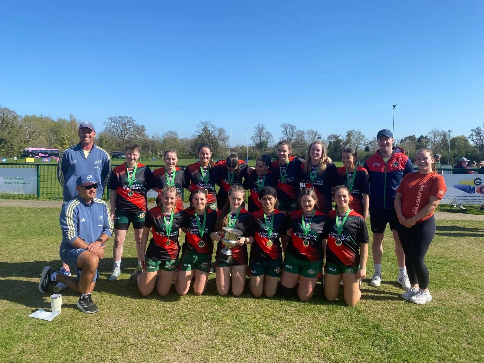 Senior Rugby team in "Sevens Heaven" after All -Ireland victory!