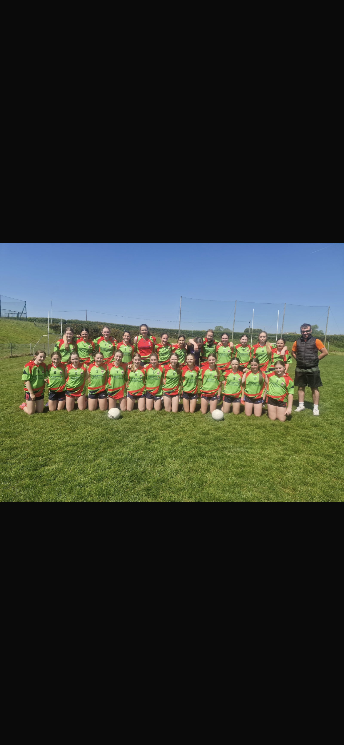 1st Year footballers in County Final