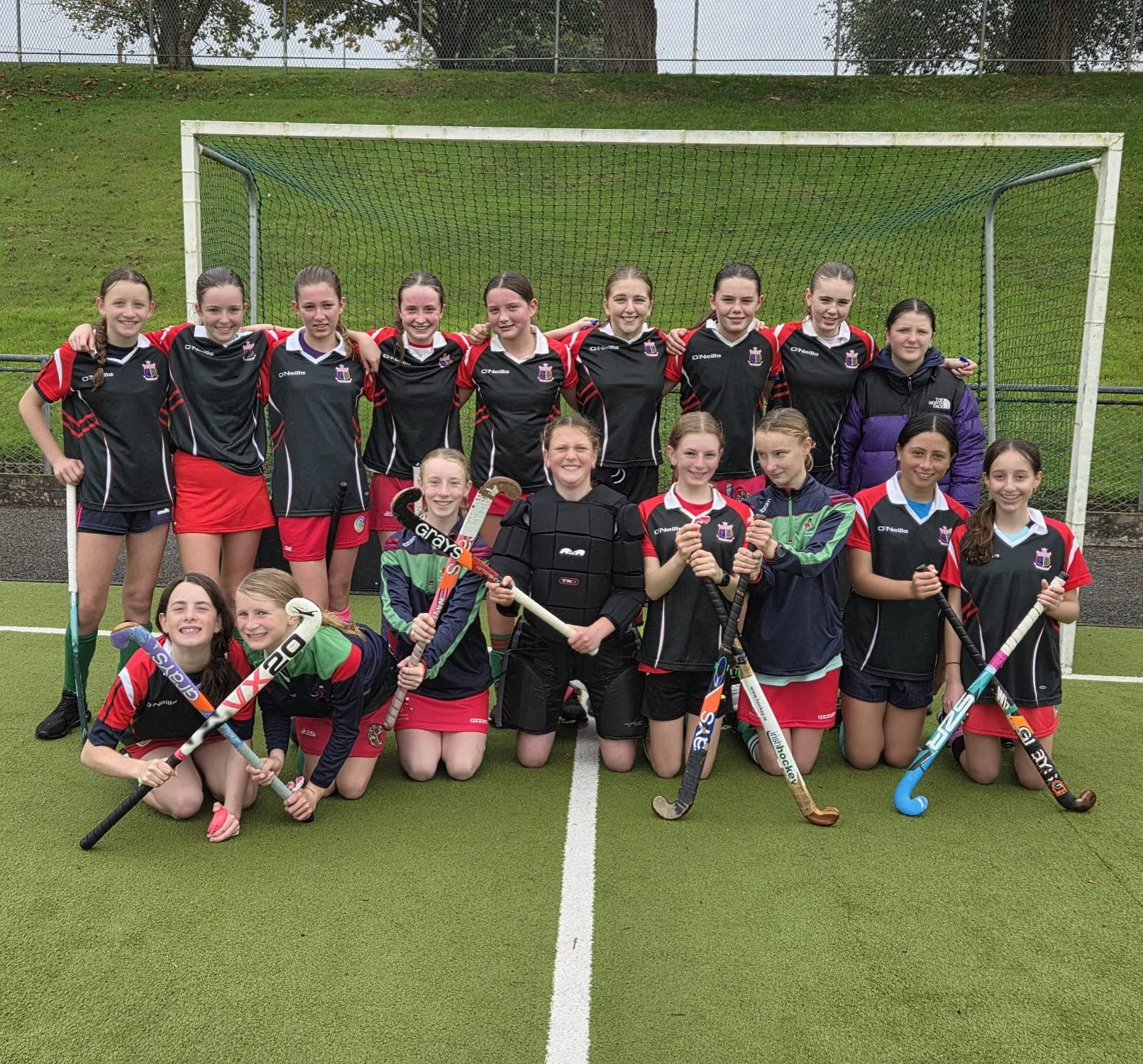 First Year Hockey Team Celebrate Impressive Victory