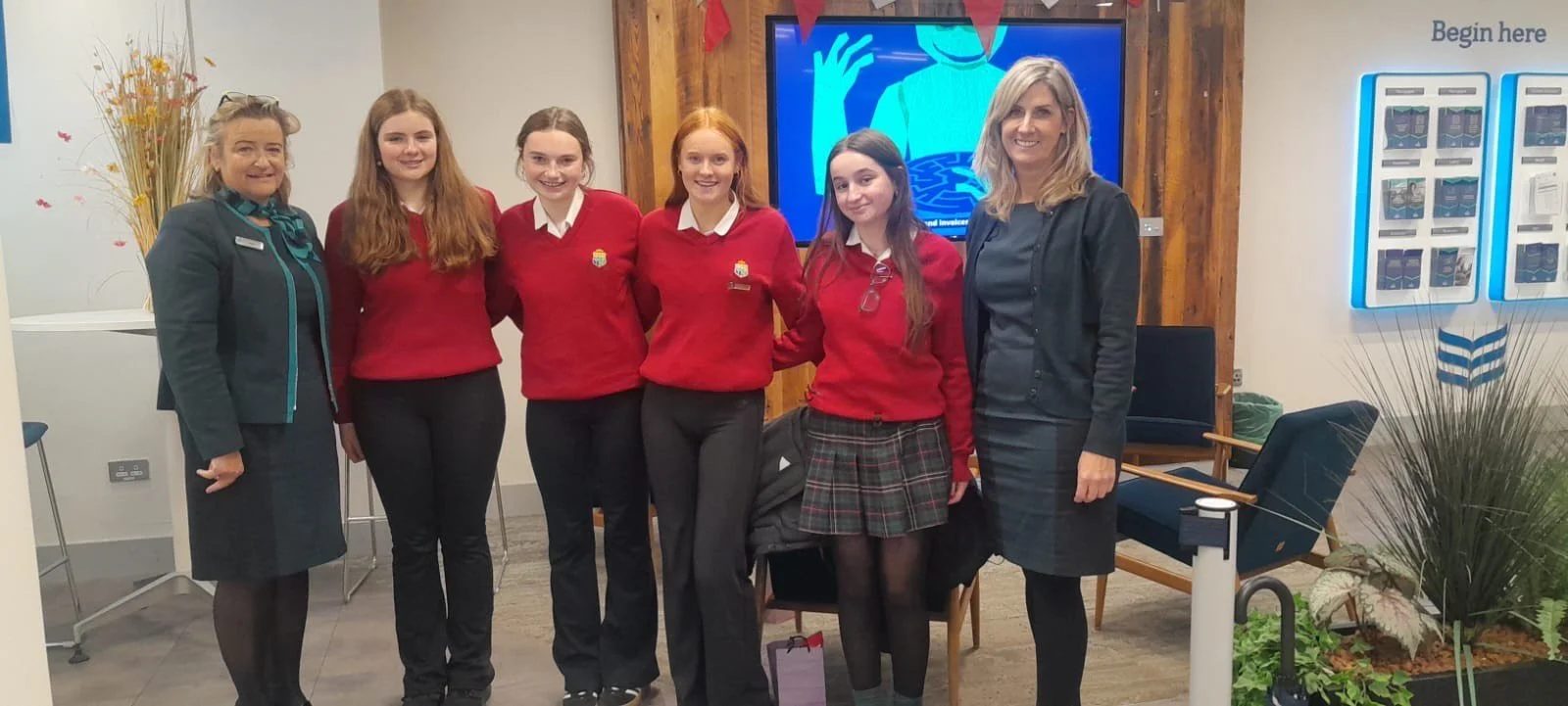 Transition Year School Bank Team Visit