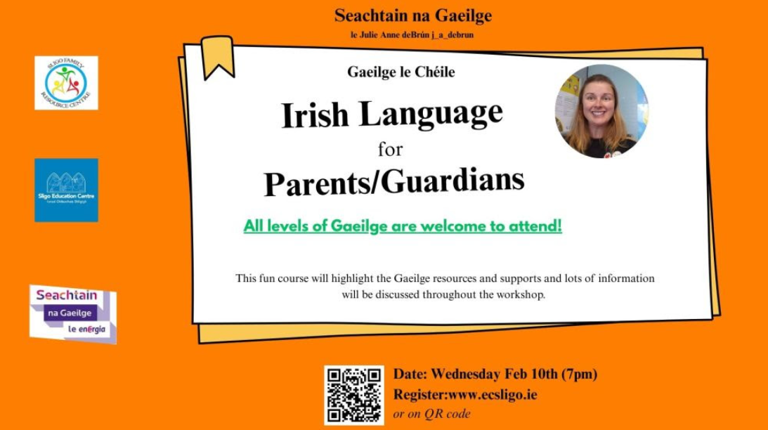 Free Webinar for Parents &amp; Guardians – Seachtain na Gaeilge