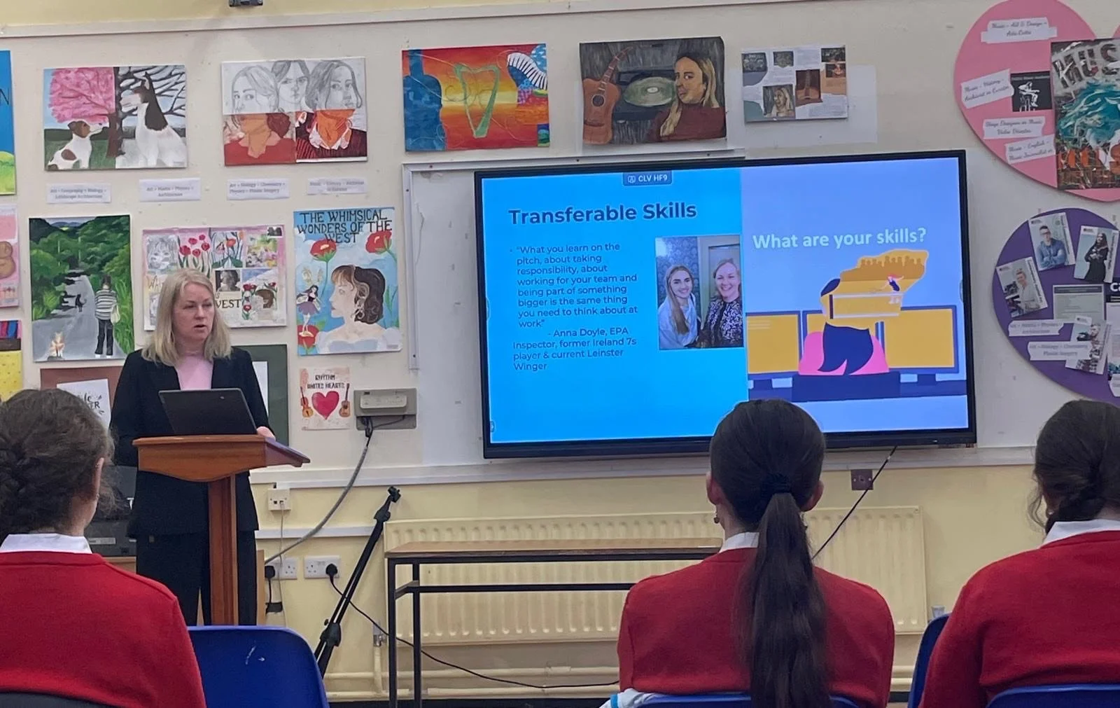 Career Pathways Talk for 5th Years with Roni Hawe