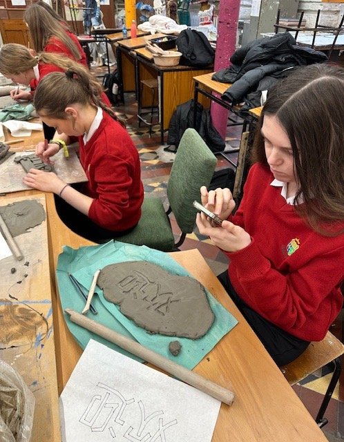 Celebrating Our Languages: 4.D’s Clay “Welcome” Project