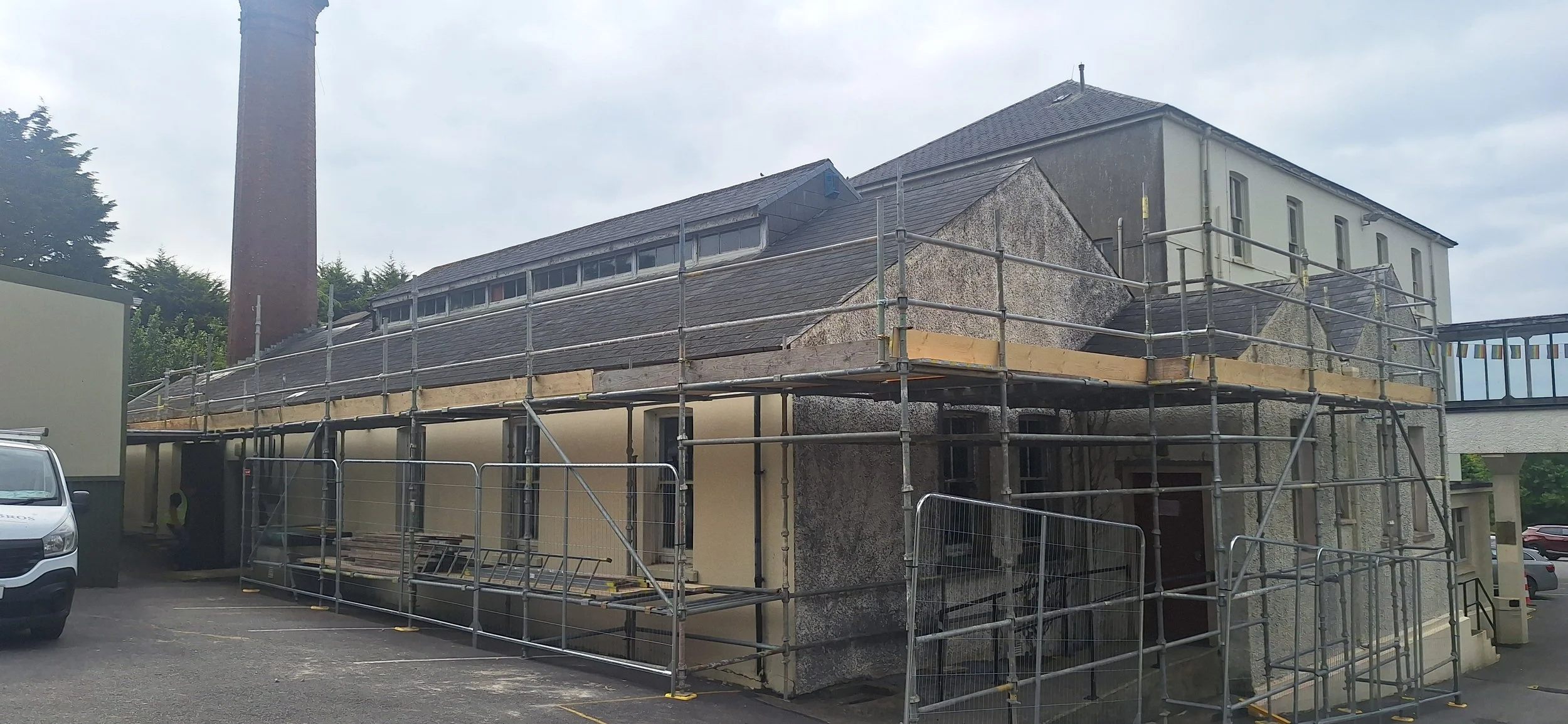Major rennovation of Technology facilities at Sacred Heart get underway.