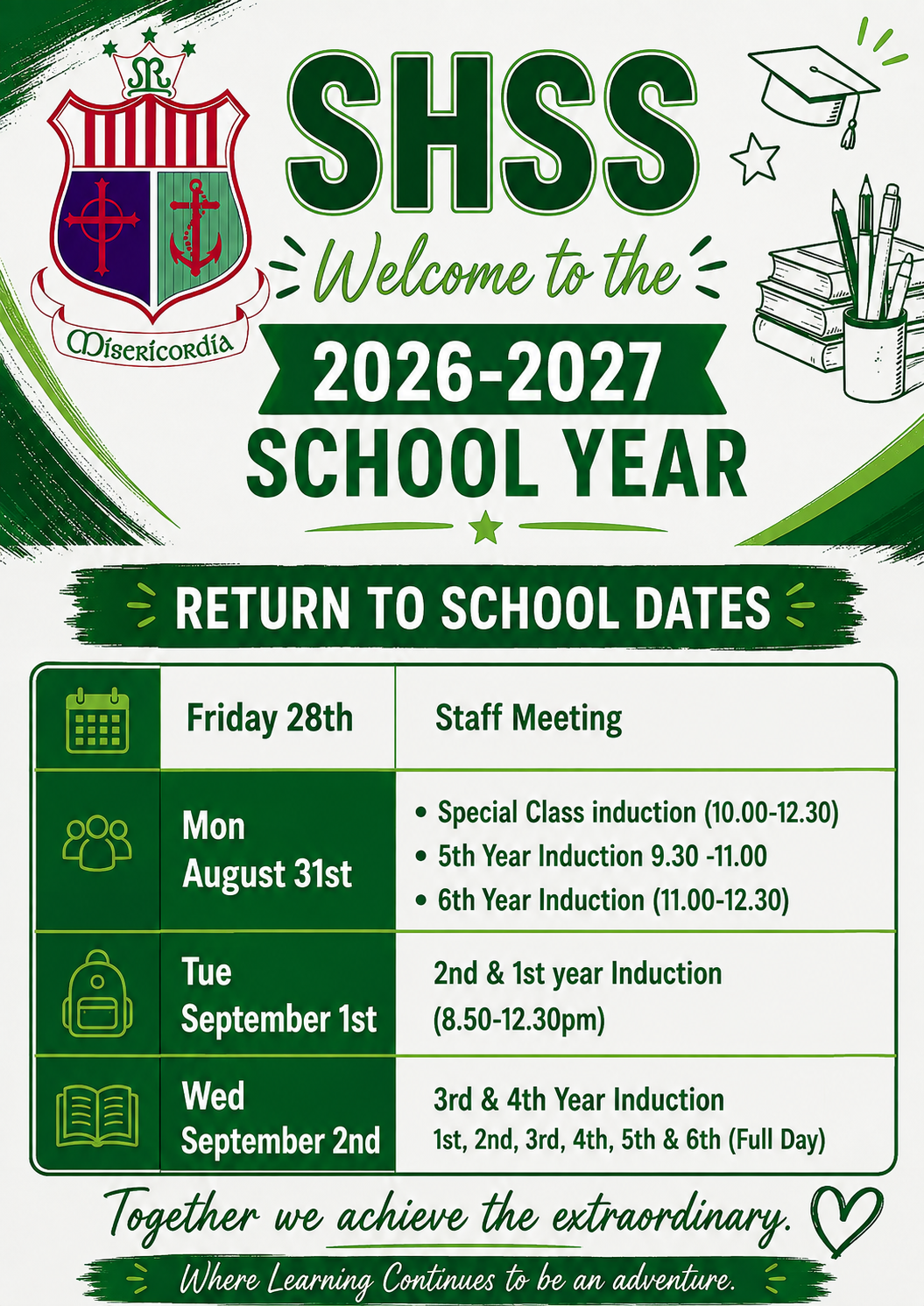 A New School Year at SHSS!