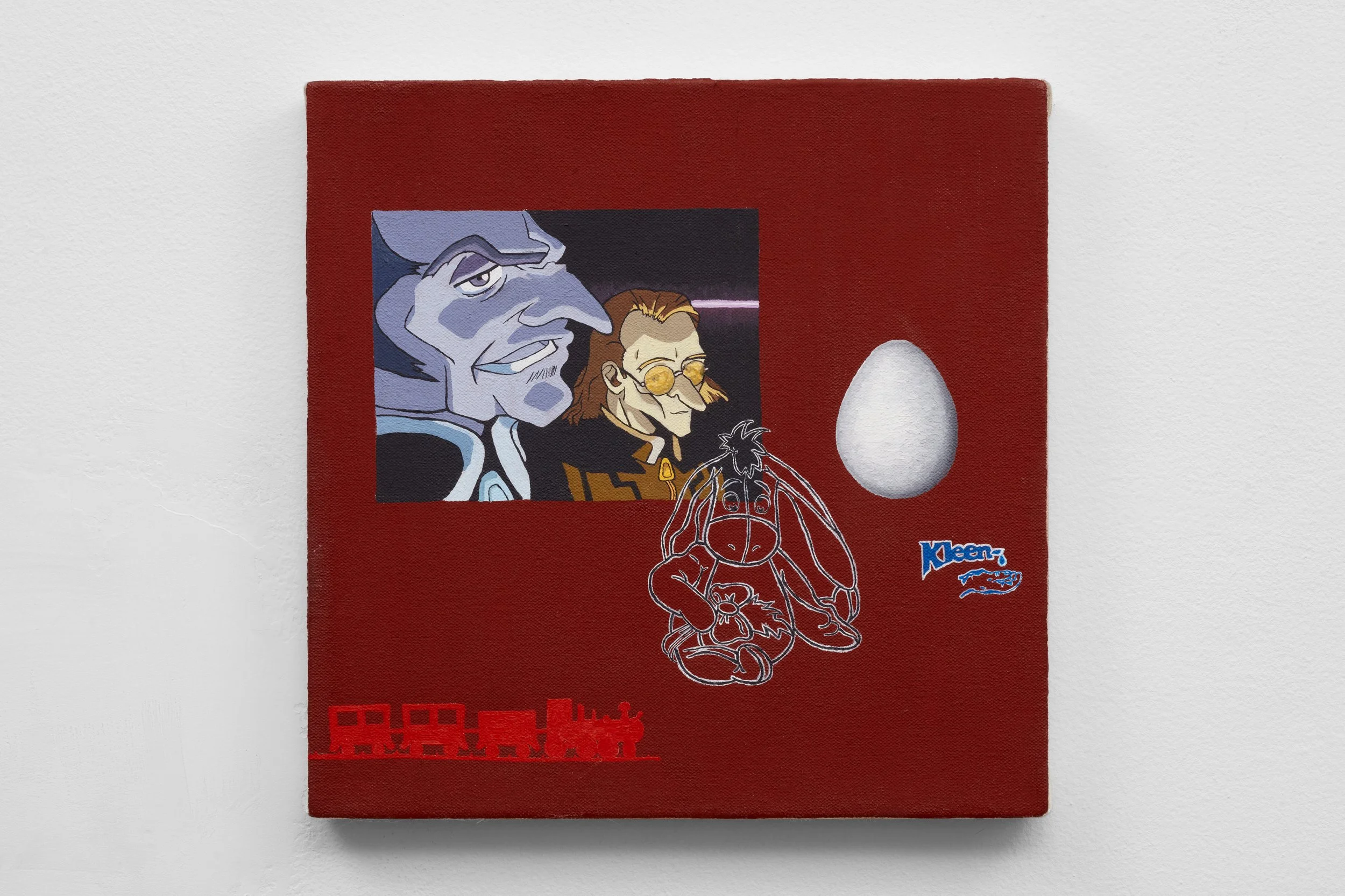   Use your mind , oil on canvas, 10 x 10 in., 2018 