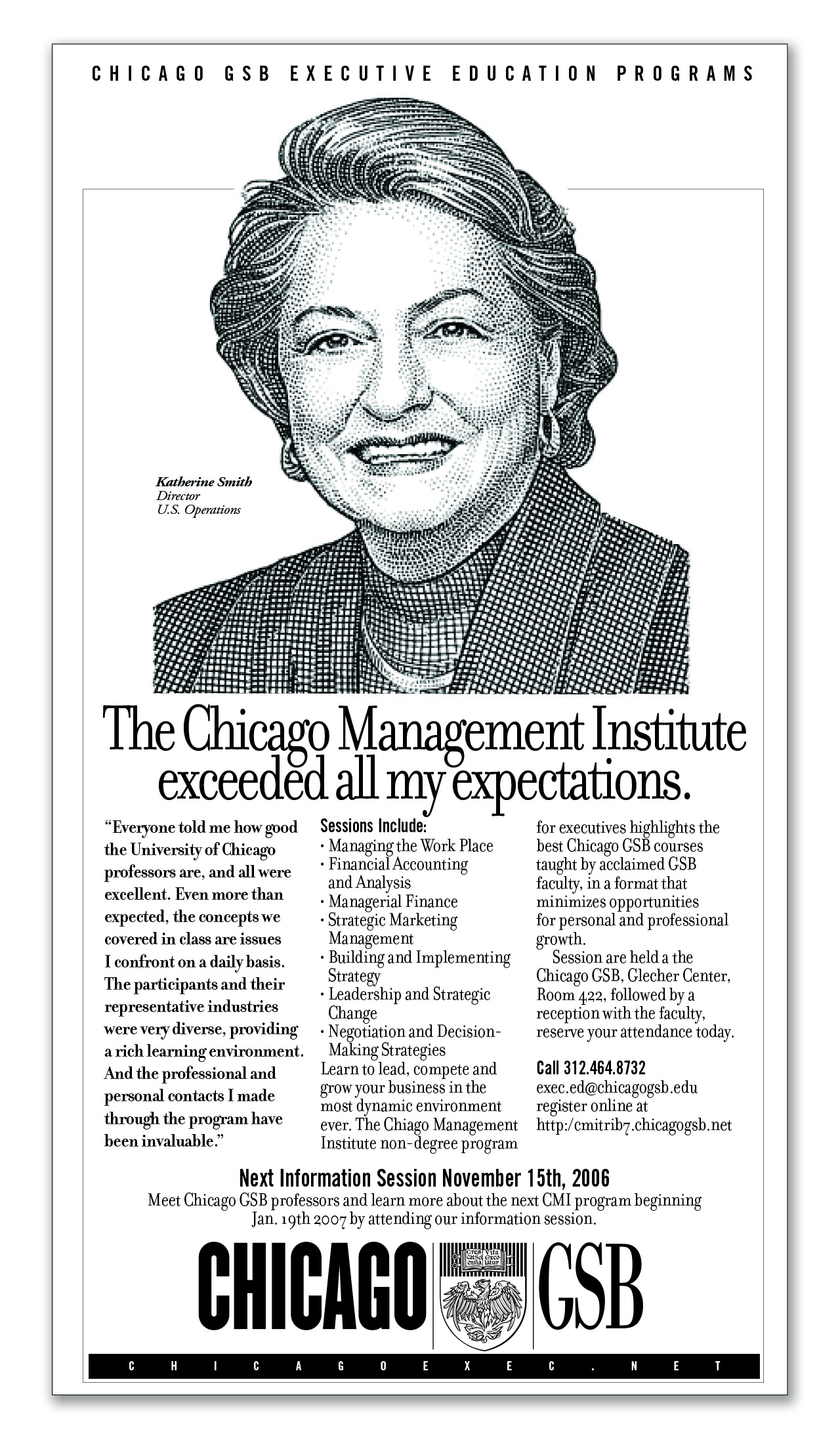 Trade Ad: Executive Education, Chicago GSB